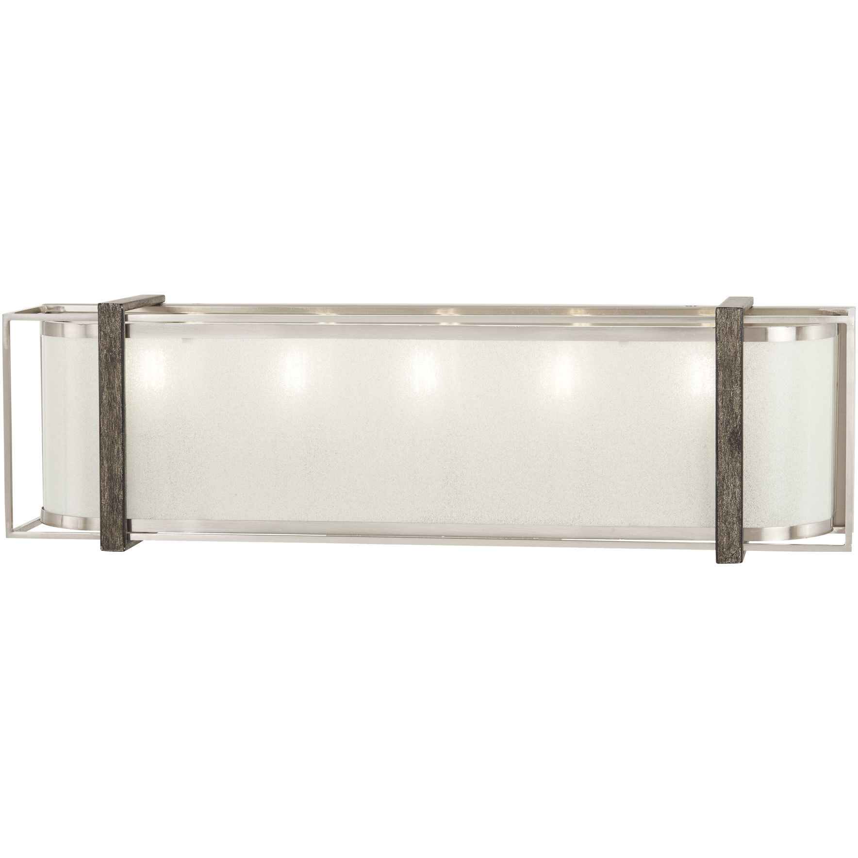 Tyson's Gate 5 Light 24 inch Brushed Nickel/Shale Wood Bath Light Wall Light