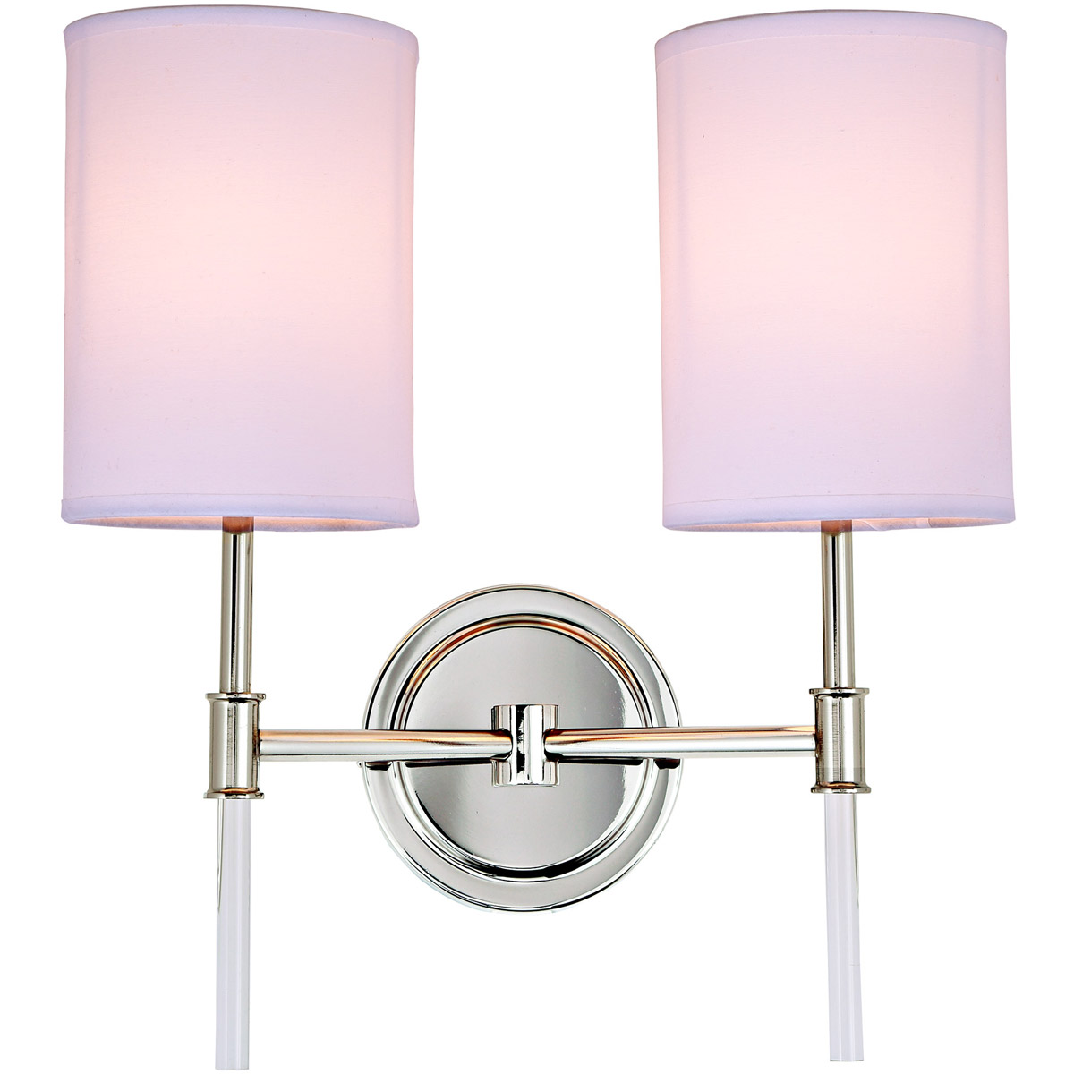 Hudson 2 Light 14 inch Polished Nickel Wall Sconce Wall Light
