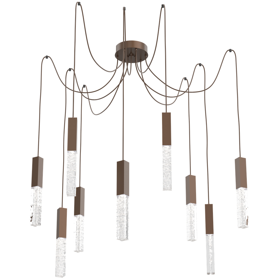 Axis LED 11 inch Burnished Bronze Swag Multi-Pendant Ceiling Light in 3000K LED