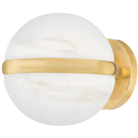 Kyomi LED 8.25 inch Vintage Brass Wall Sconce Wall Light