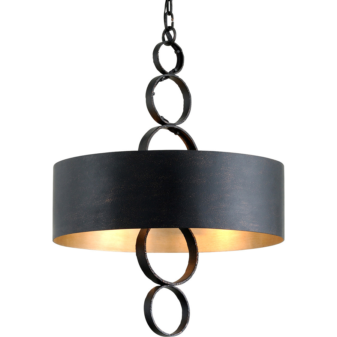 Rivington 4 Light 20 inch Charred Copper Chandelier Ceiling Light