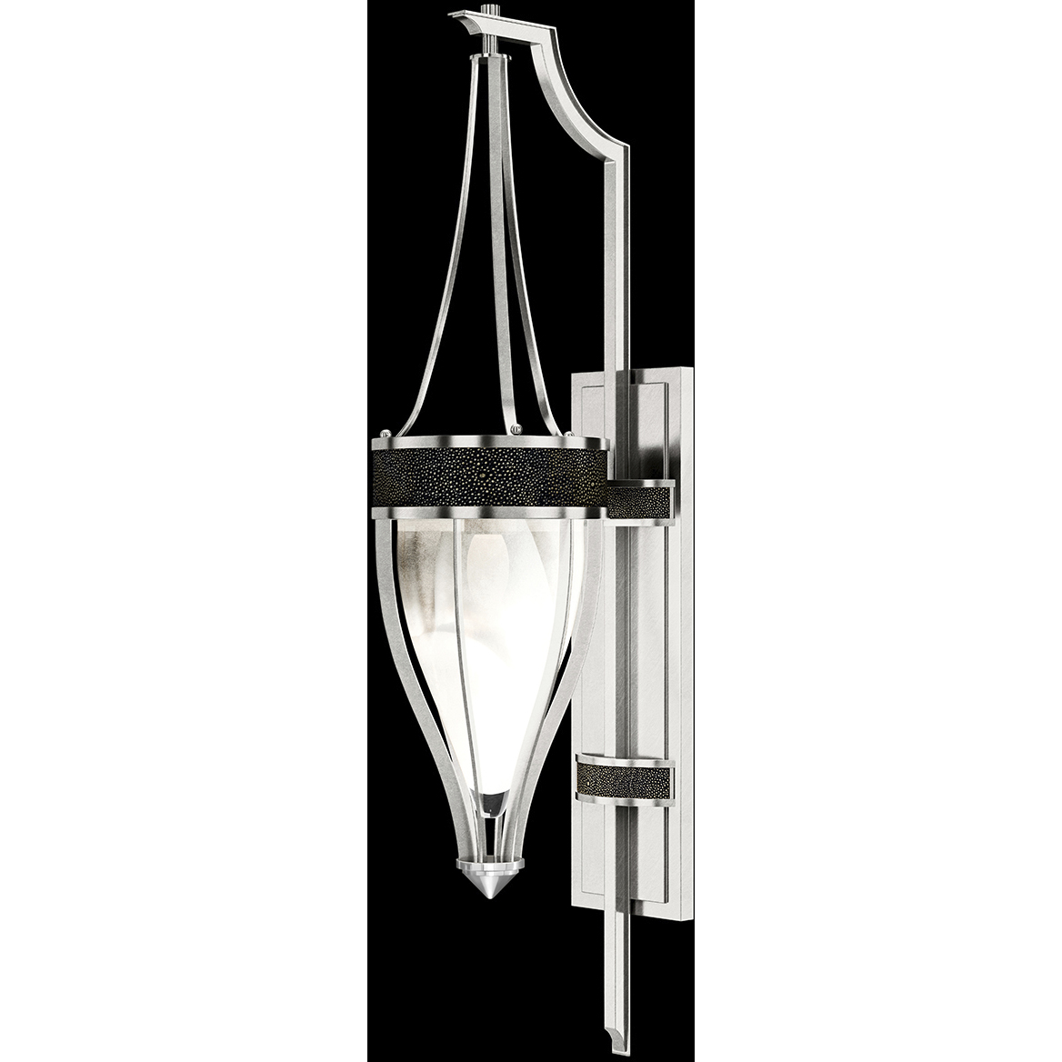 Mirage 1 Light 7.5 inch Silver Sconce Wall Light