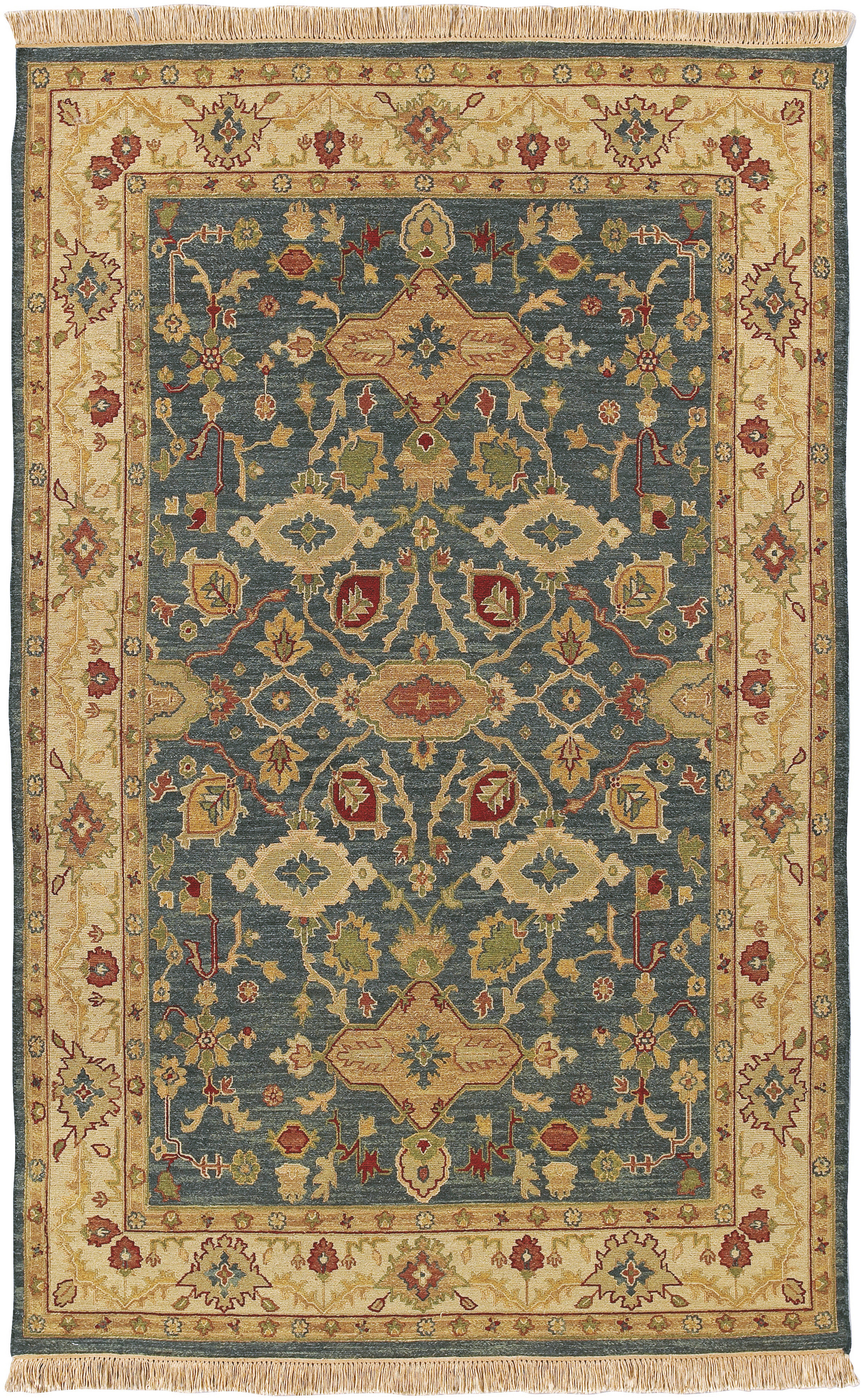 Soumek 36 X 24 inch Deep Teal Rug in 2 x 3, Rectangle