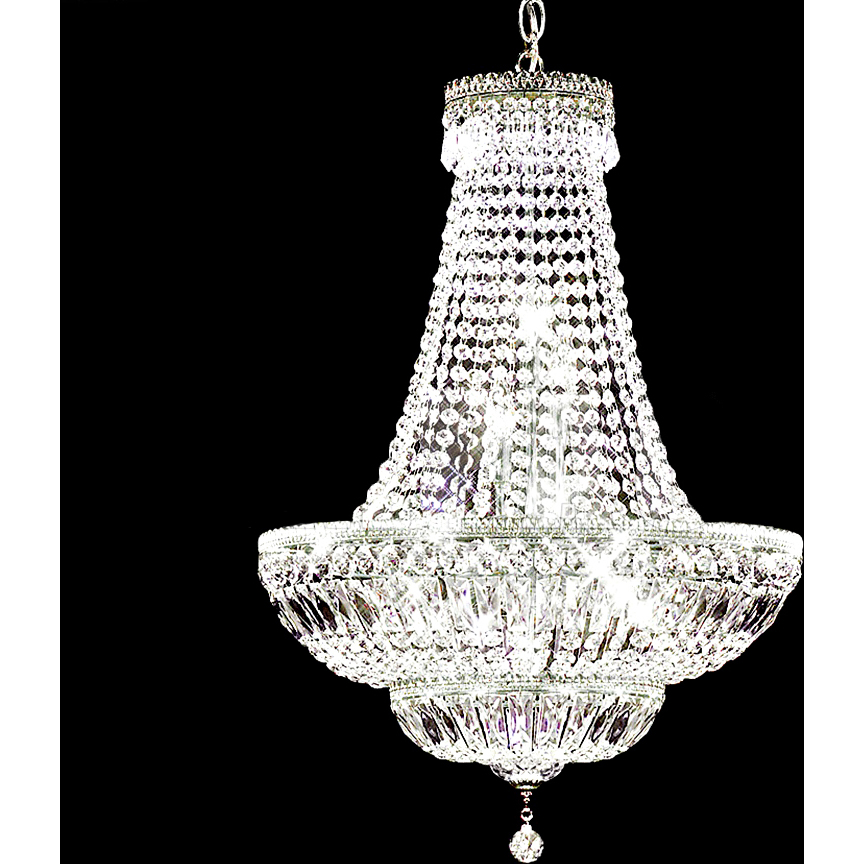 Imperial 9 Light 19 inch Silver Chandelier Ceiling Light, Impact