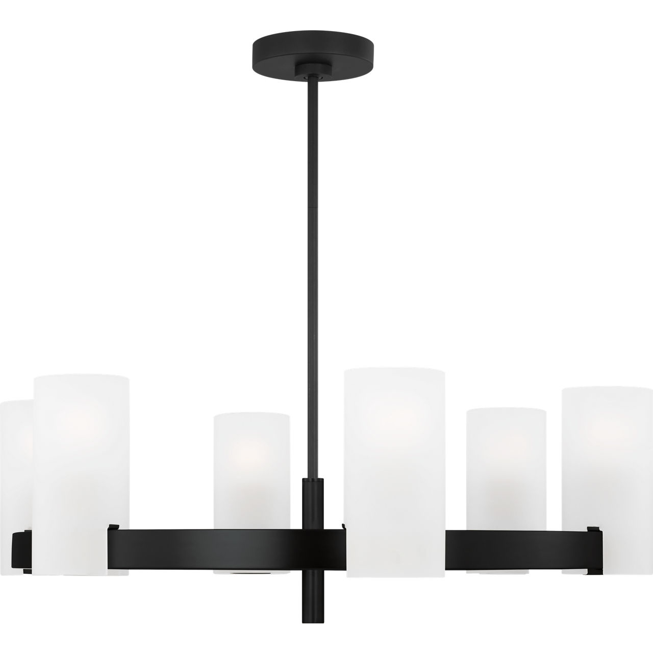 Drew & Jonathan Scott Rhode 6 Light 30 inch Midnight Black Chandelier Ceiling Light