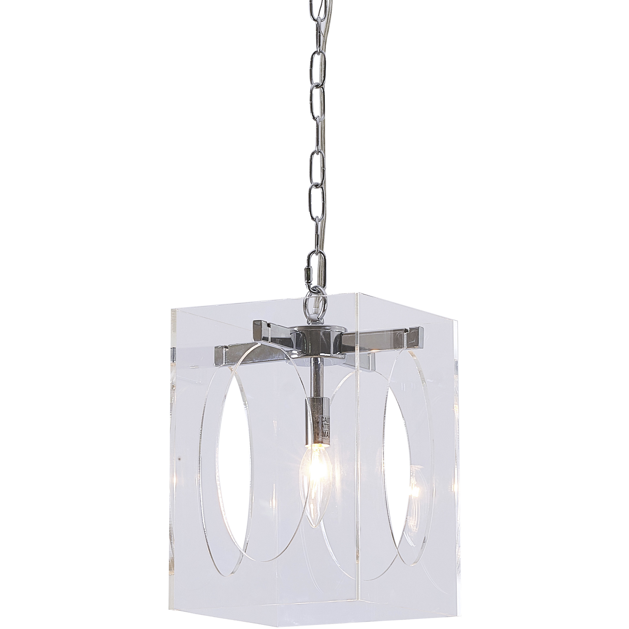 Canada 1 Light 8.75 inch Chrome Pendant Ceiling Light