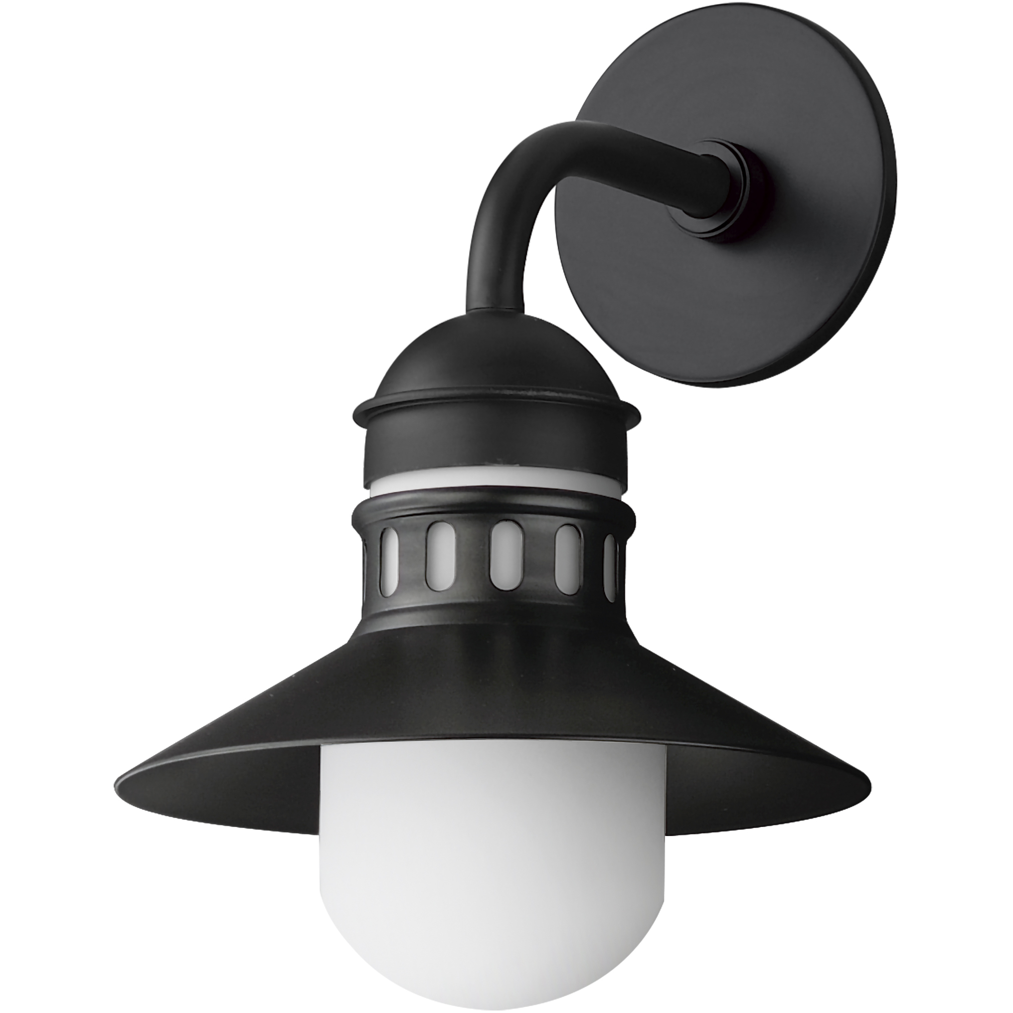 Admiralty 1 Light 14.5 inch Black Outdoor Wall Mount