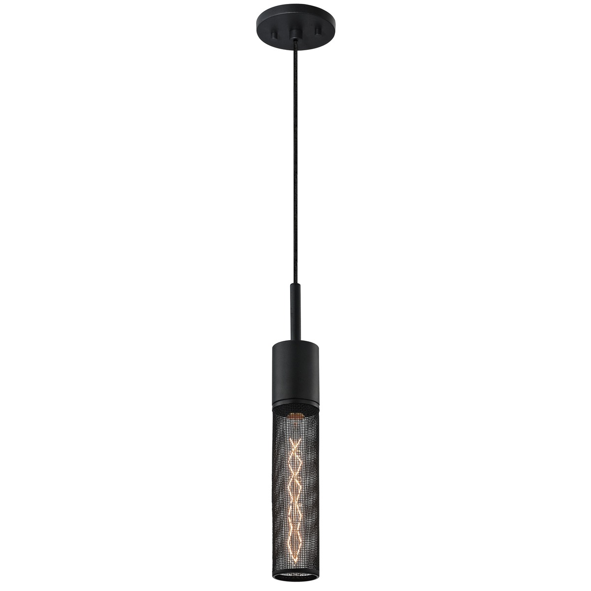 Urban Edge 2 Light 2.75 inch Textured Black Pendant Ceiling Light