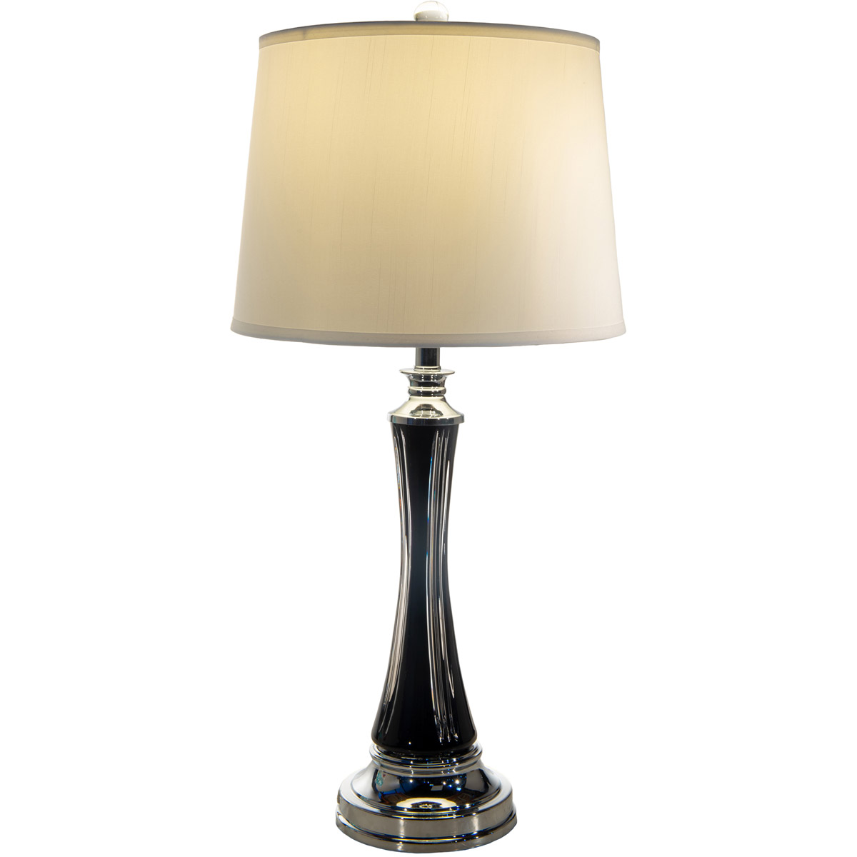 Evelyn 27 inch 100.00 watt Polished Chrome Table Lamp Portable Light