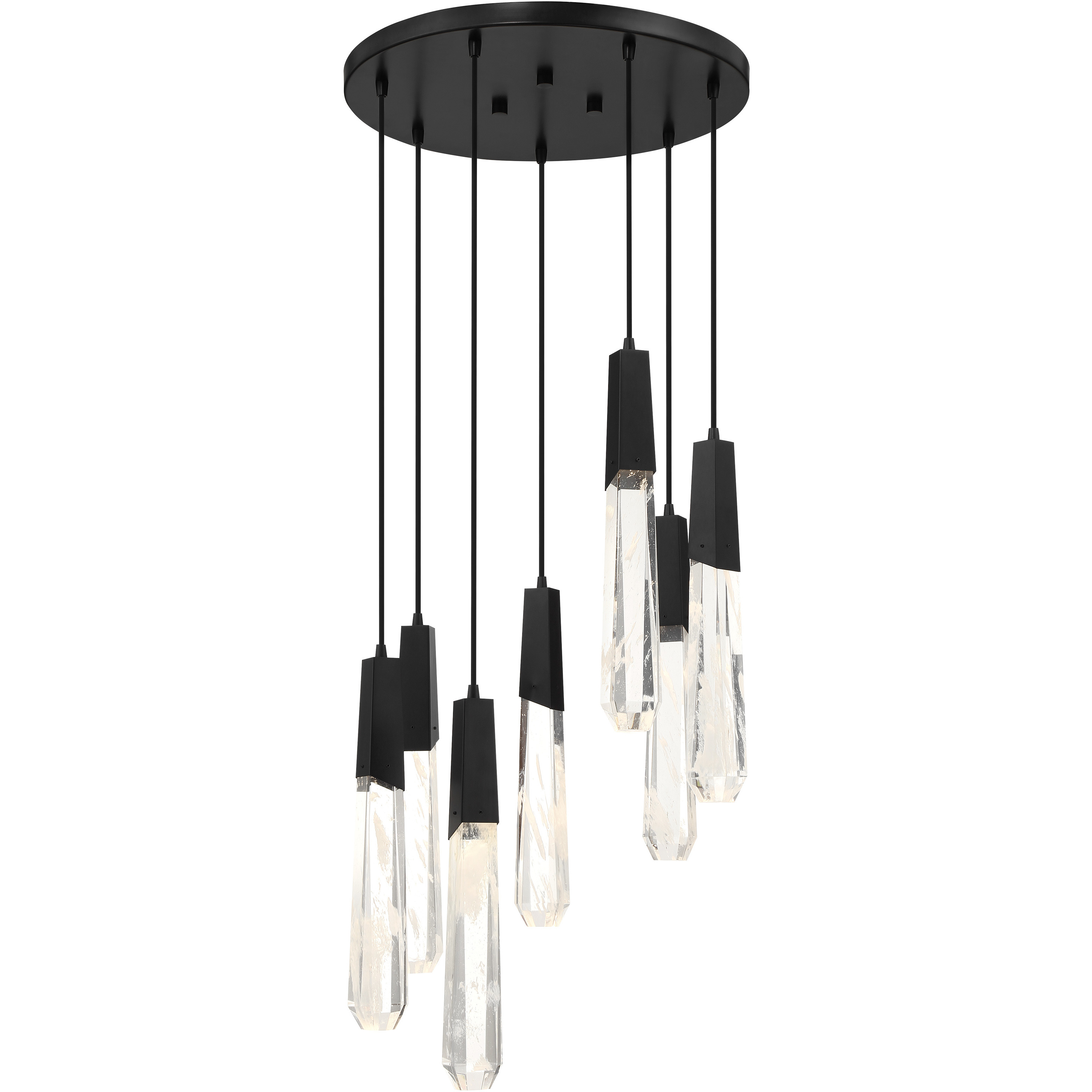 Drifting Droplets LED Coal Pan Pendant Ceiling Light