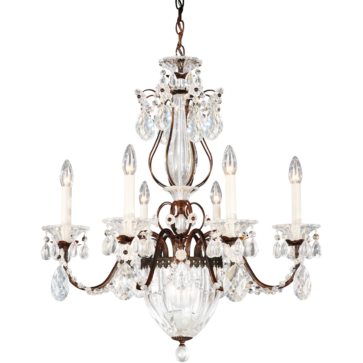 Bagatelle 7 Light 21 inch Heirloom Bronze Chandelier Ceiling Light in Spectra