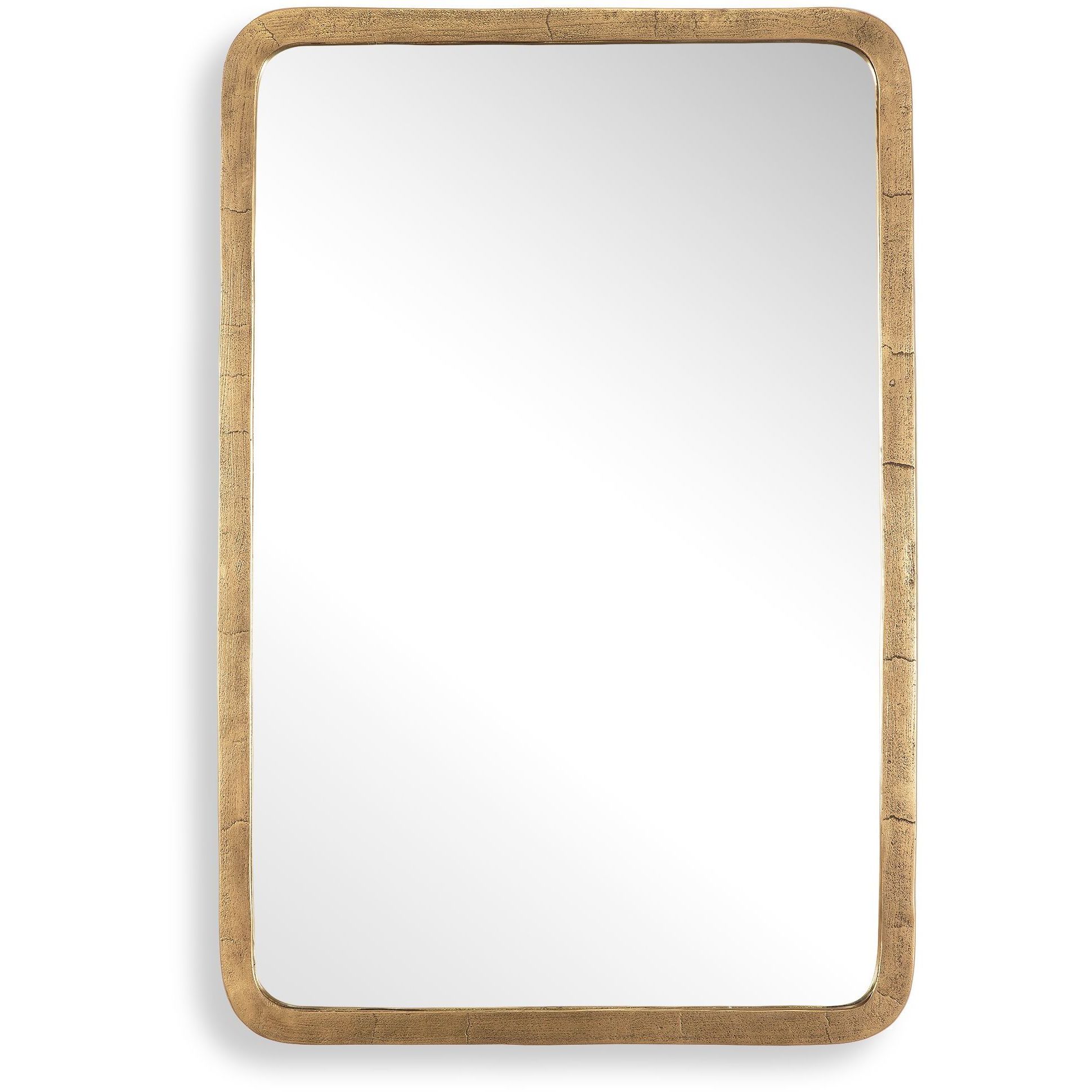 Vestry 35.5 X 24 inch Antique Brass Mirror