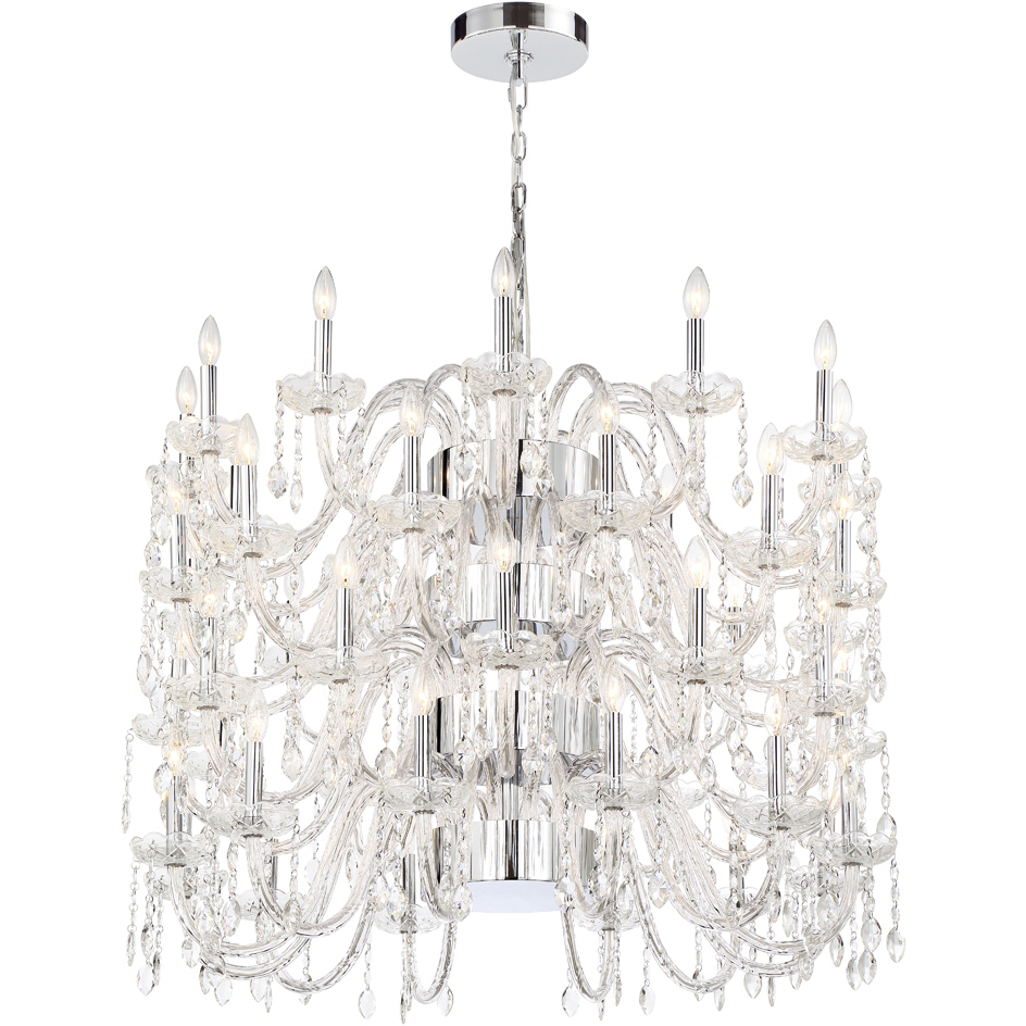 Ferrero 48 Light 42 inch Chrome Chandelier Ceiling Light in Clear