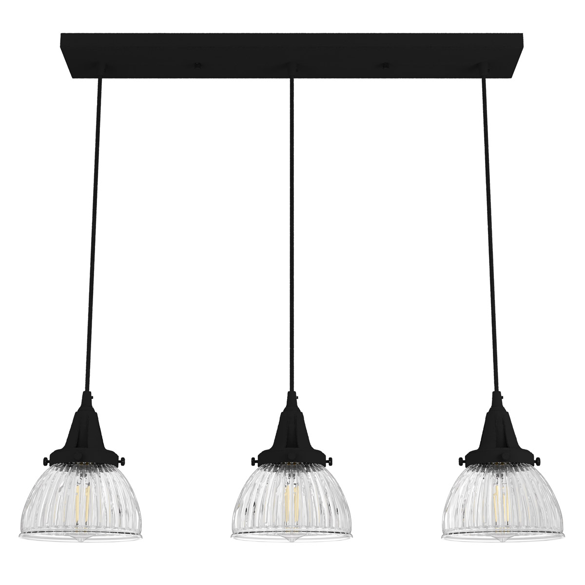 Cypress Grove 3 Light 31 inch Natural Iron Linear Cluster Pendant Ceiling Light