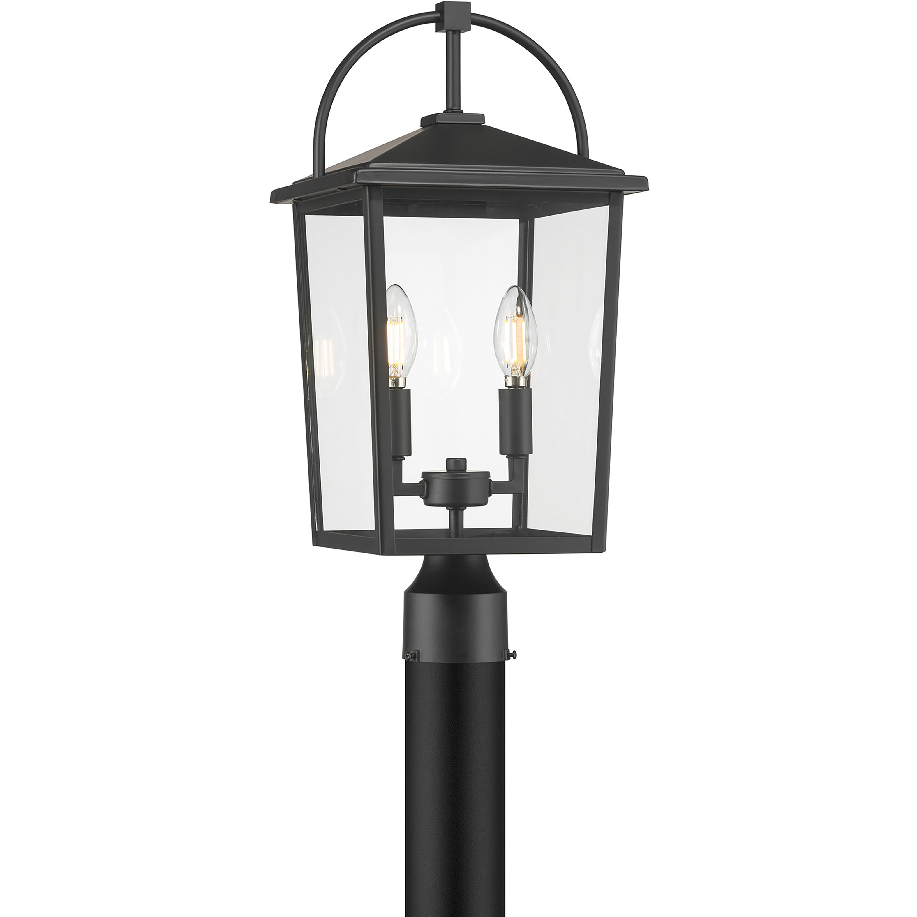 Strathden 2 Light 19.75 inch Powder Coated Black Outdoor Post Lantern