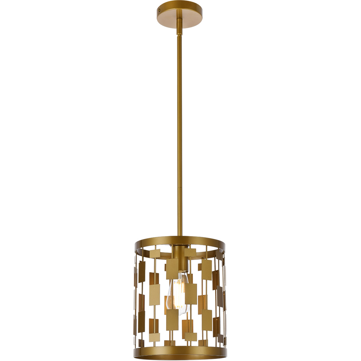 Levante 1 Light 9.5 inch Brass Pendant Ceiling Light