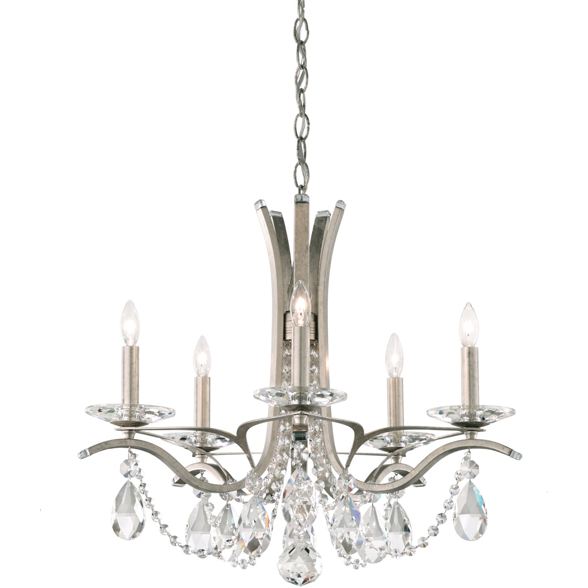 Vesca 5 Light 23 inch Ferro Black Chandelier Ceiling Light