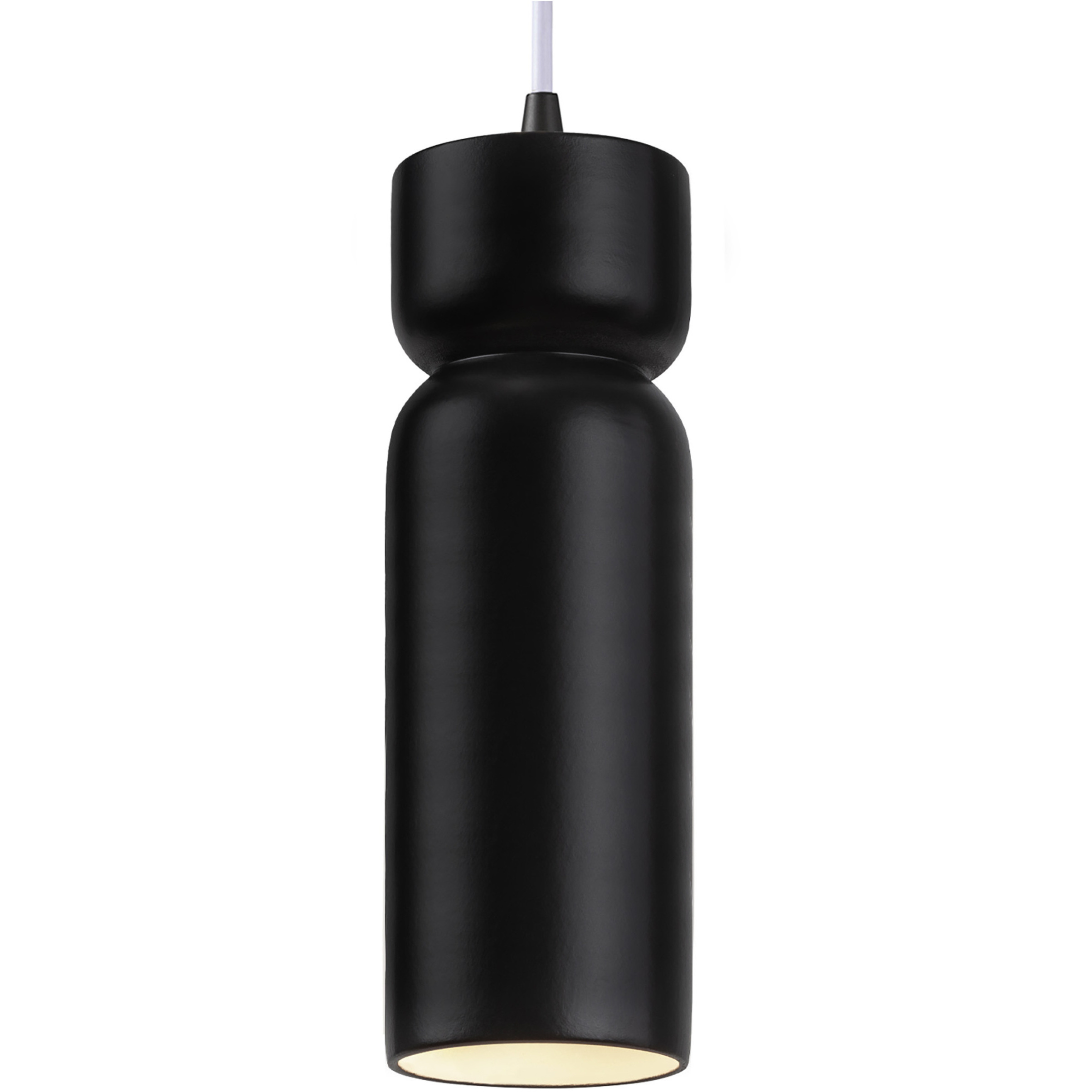 Radiance Collection 1 Light 4 inch Carbon Matte Black Pendant Ceiling Light