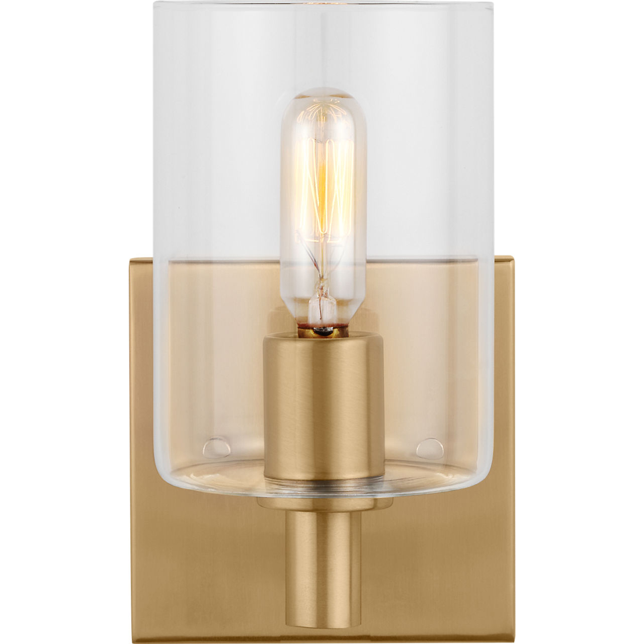 Fullton 1 Light 4.75 inch Satin Brass Bath Vanity Wall Light