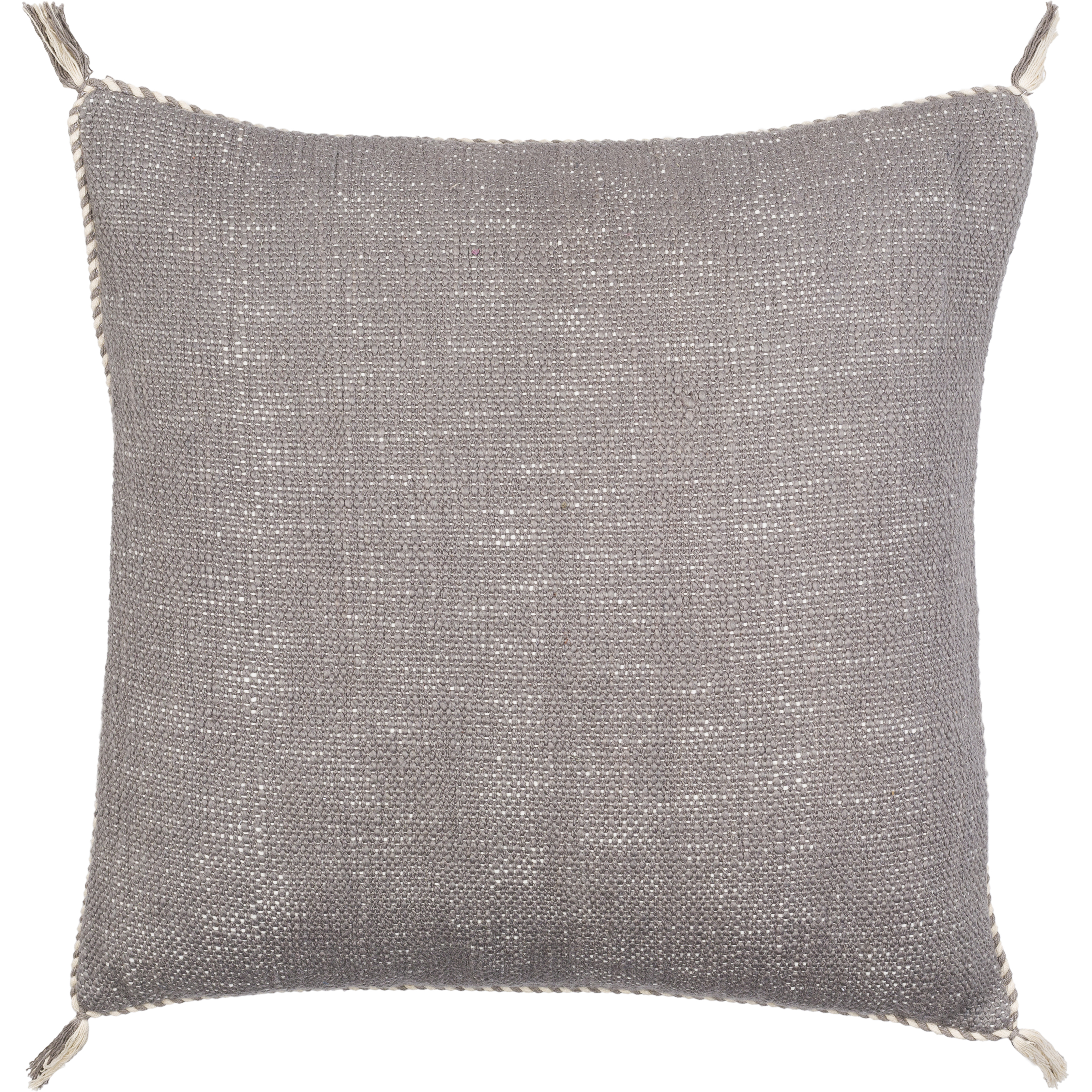 Braided Bisa 20 inch Gray Pillow Kit in 20 x 20, Square