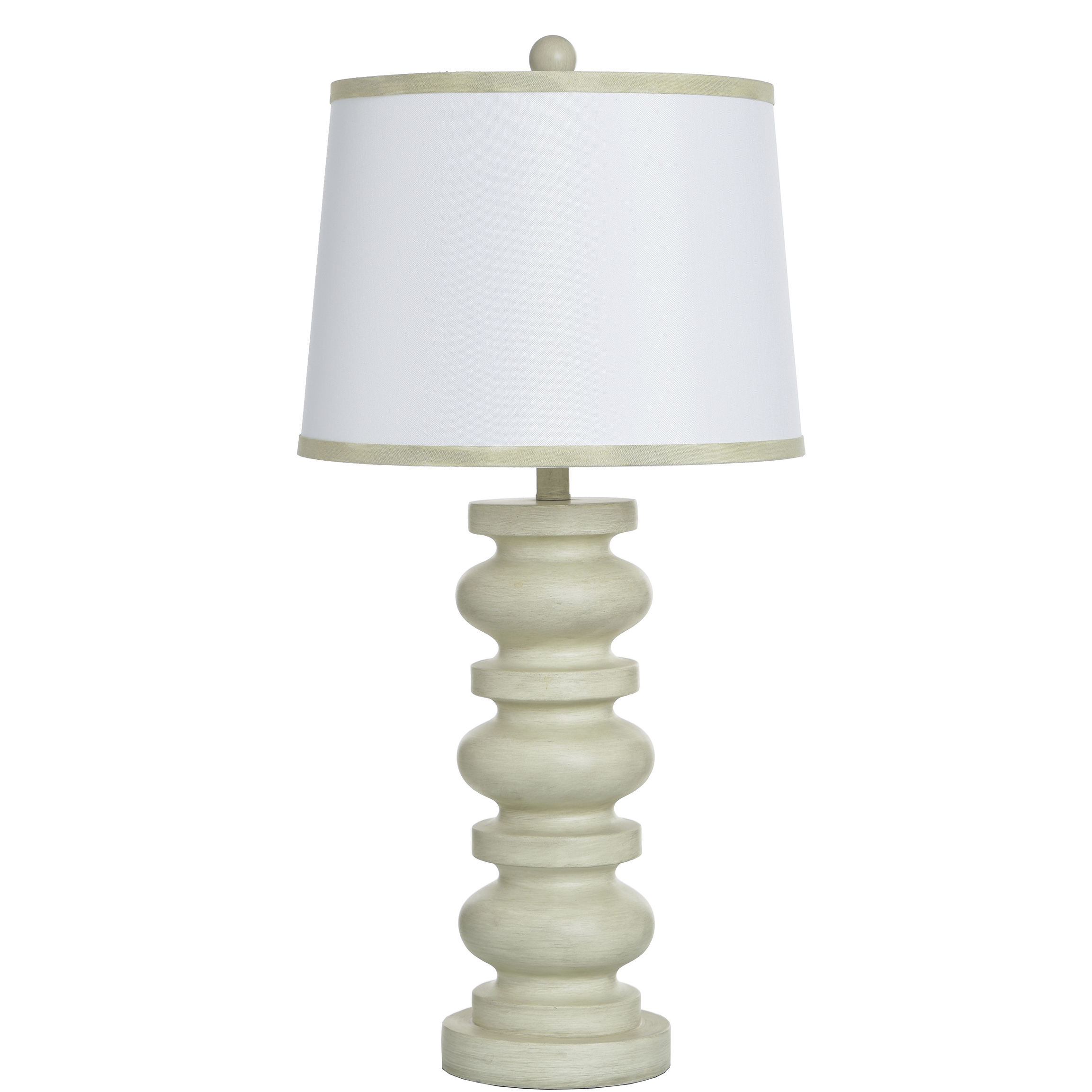 Abbott 30.5 inch 100 watt Pettye Ivory and White Table Lamp Portable Light
