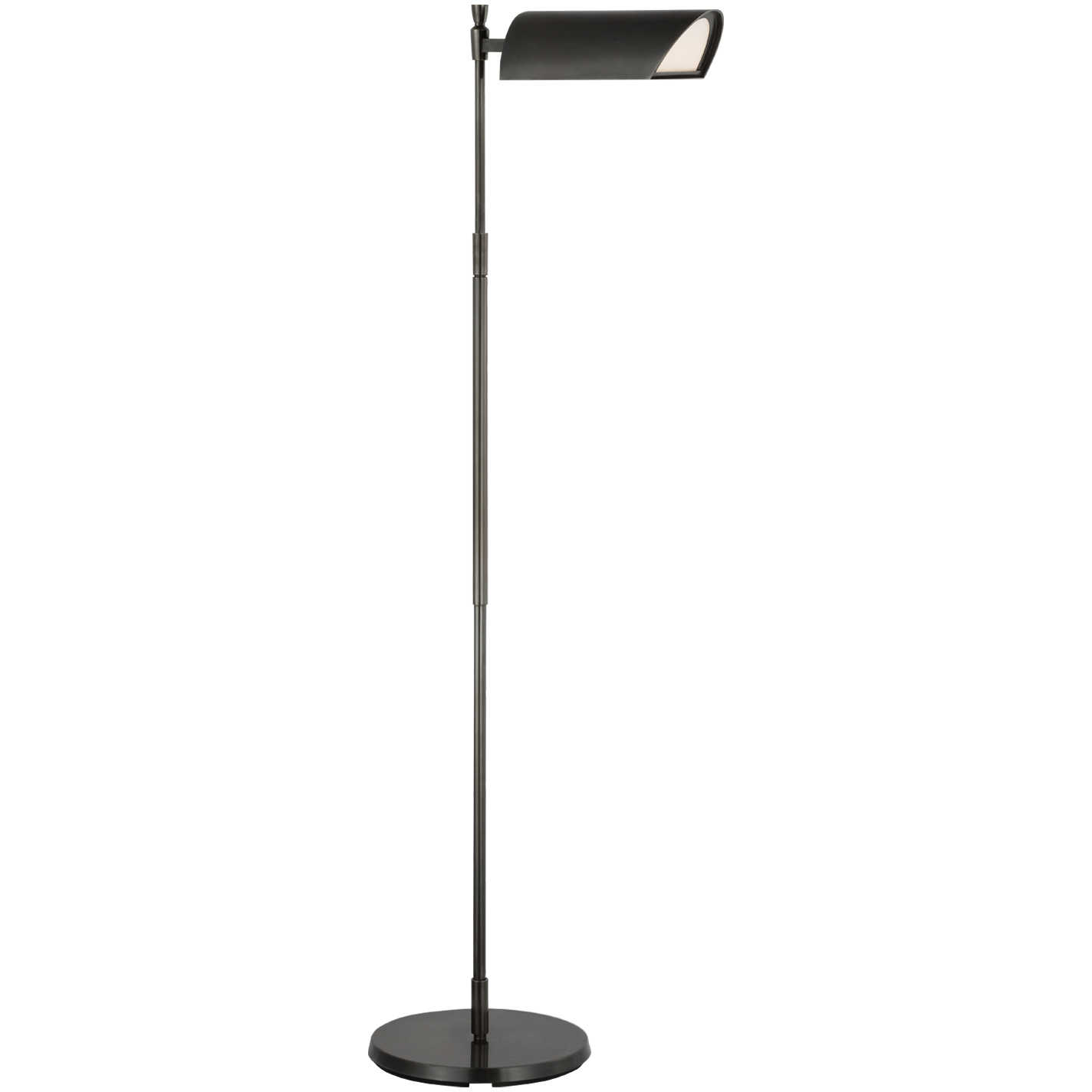 Thomas O'Brien Bravo 43.5 inch 8 watt Bronze Adjustable Pharmacy Floor Lamp Portable Light