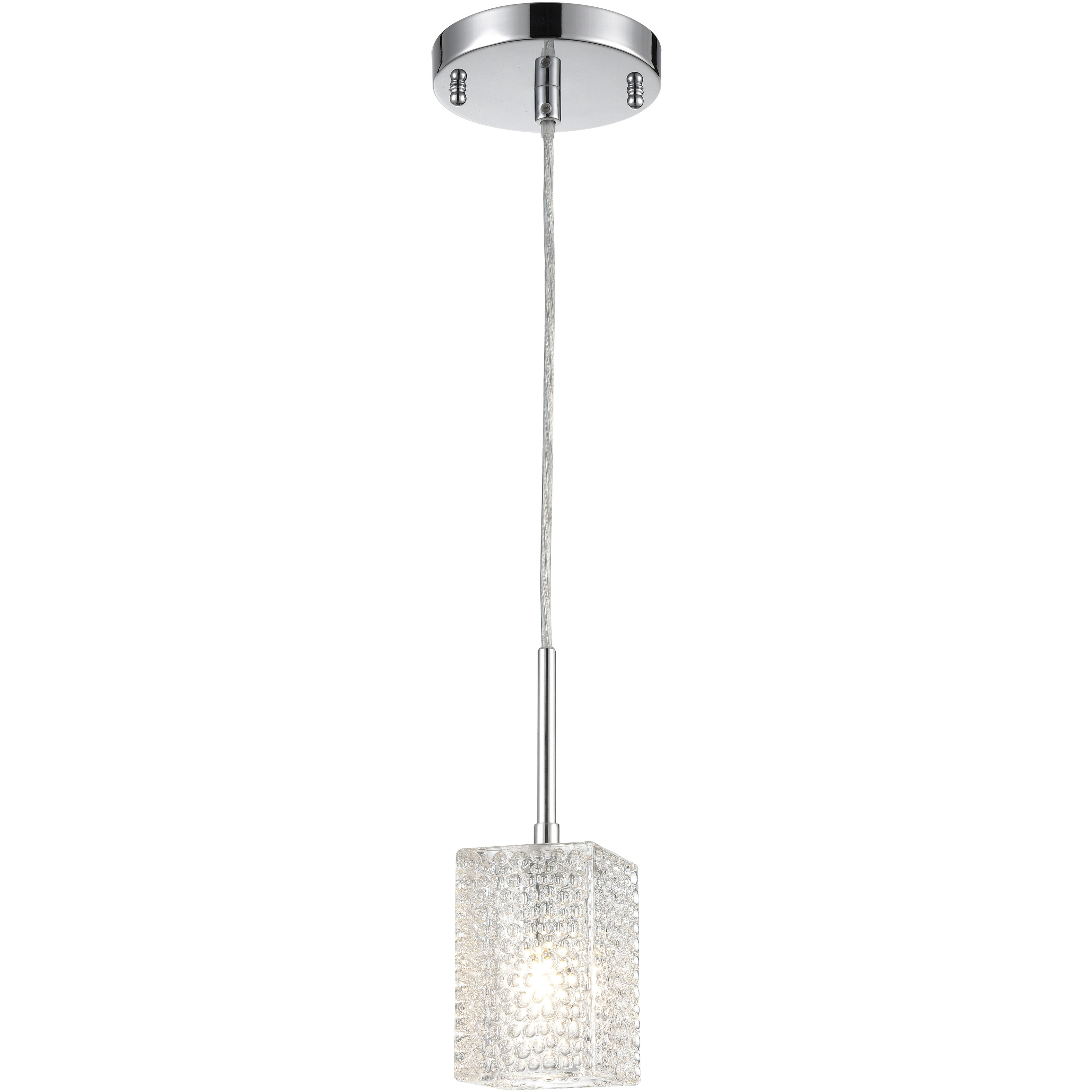 ELK Ezra 1 Light 3 inch Polished Chrome Mini Pendant Ceiling Light in Standard 17434/1 - Open Box