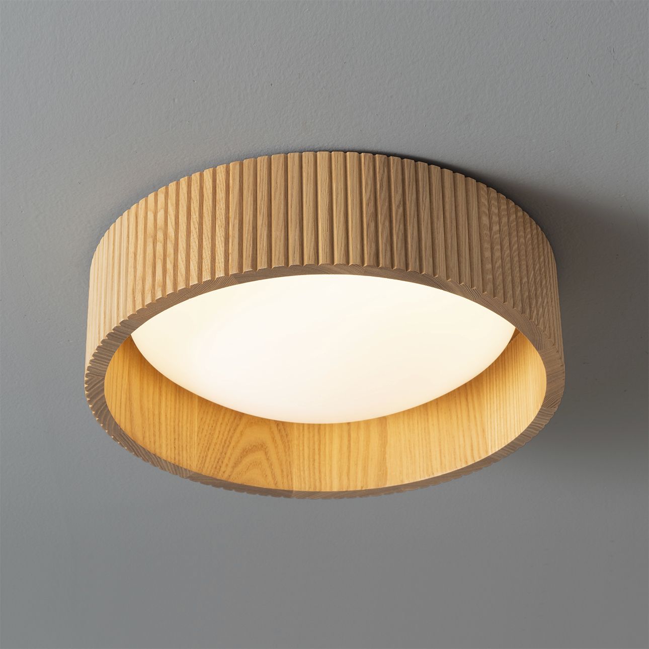 Tambo LED 13.8 inch Natural Ash Flush Mount Ceiling Light