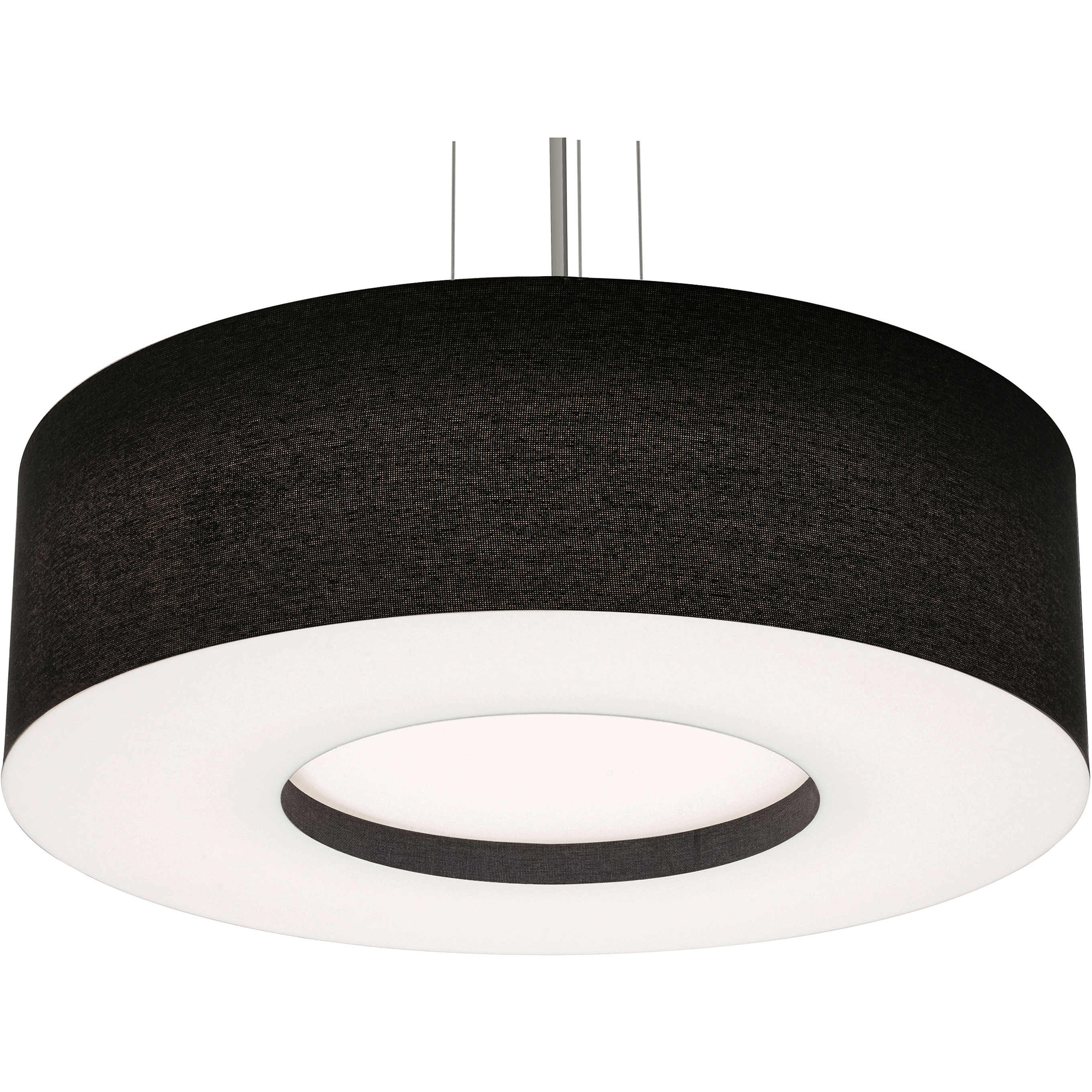 Montclair 4 Light 30 inch Satin Nickel Pendant Ceiling Light in Incandescent, Black