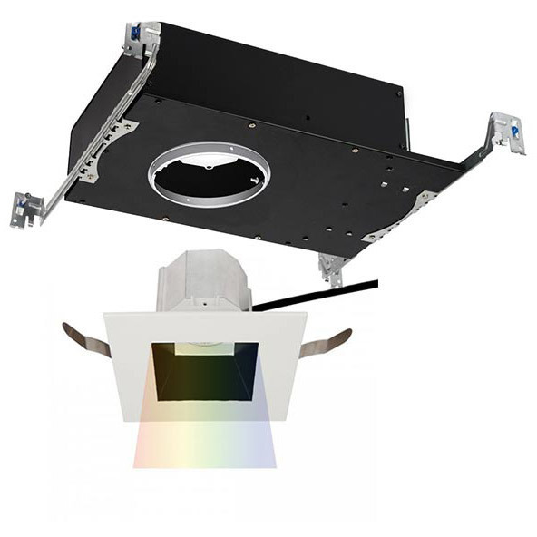 Aether LED B/Wt Recessed Lighting in 2700K, Black/White, Trim Only