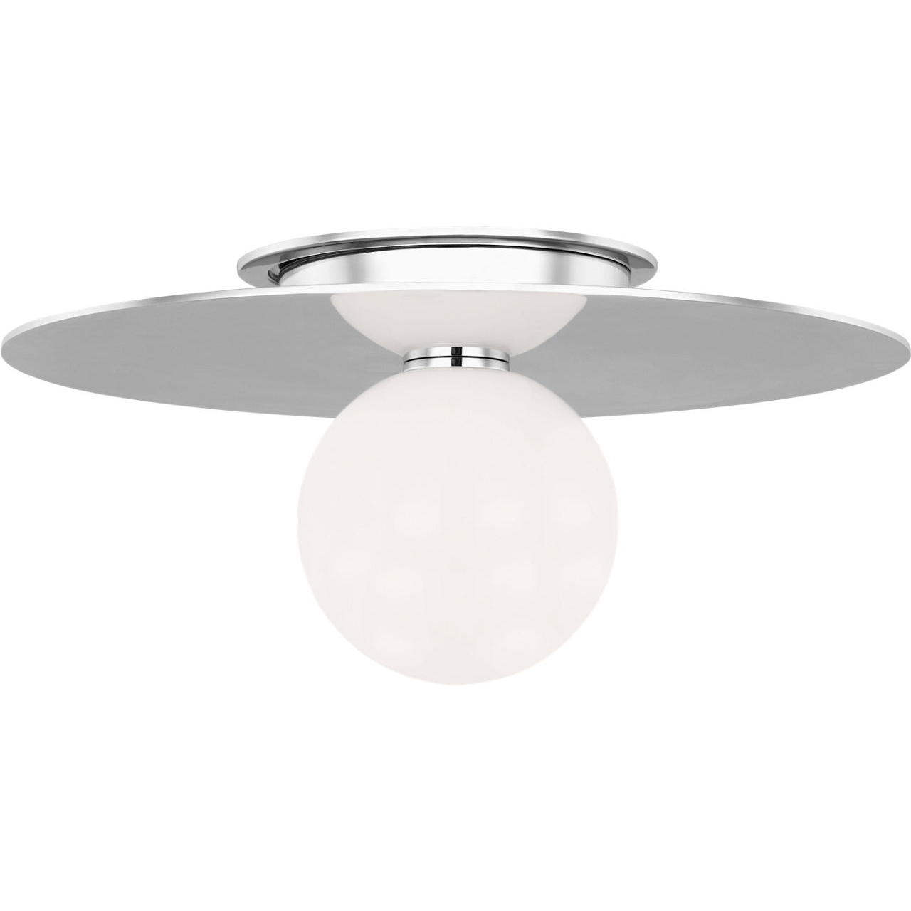 Kelly by Kelly Wearstler Nodes 1 Light 14 inch Polished Nickel Flush Mount Ceiling Light