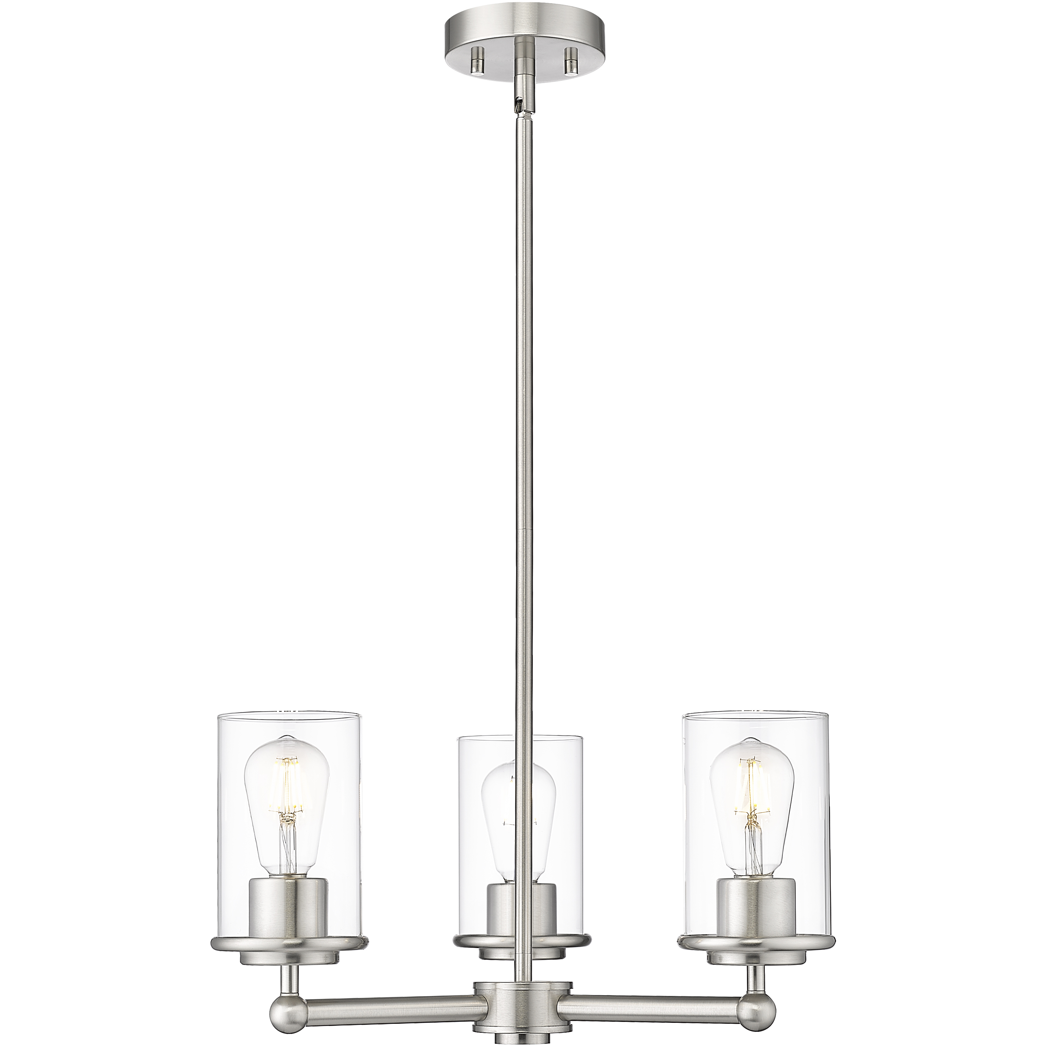 Thayer 3 Light 19 inch Brushed Nickel Chandelier Ceiling Light