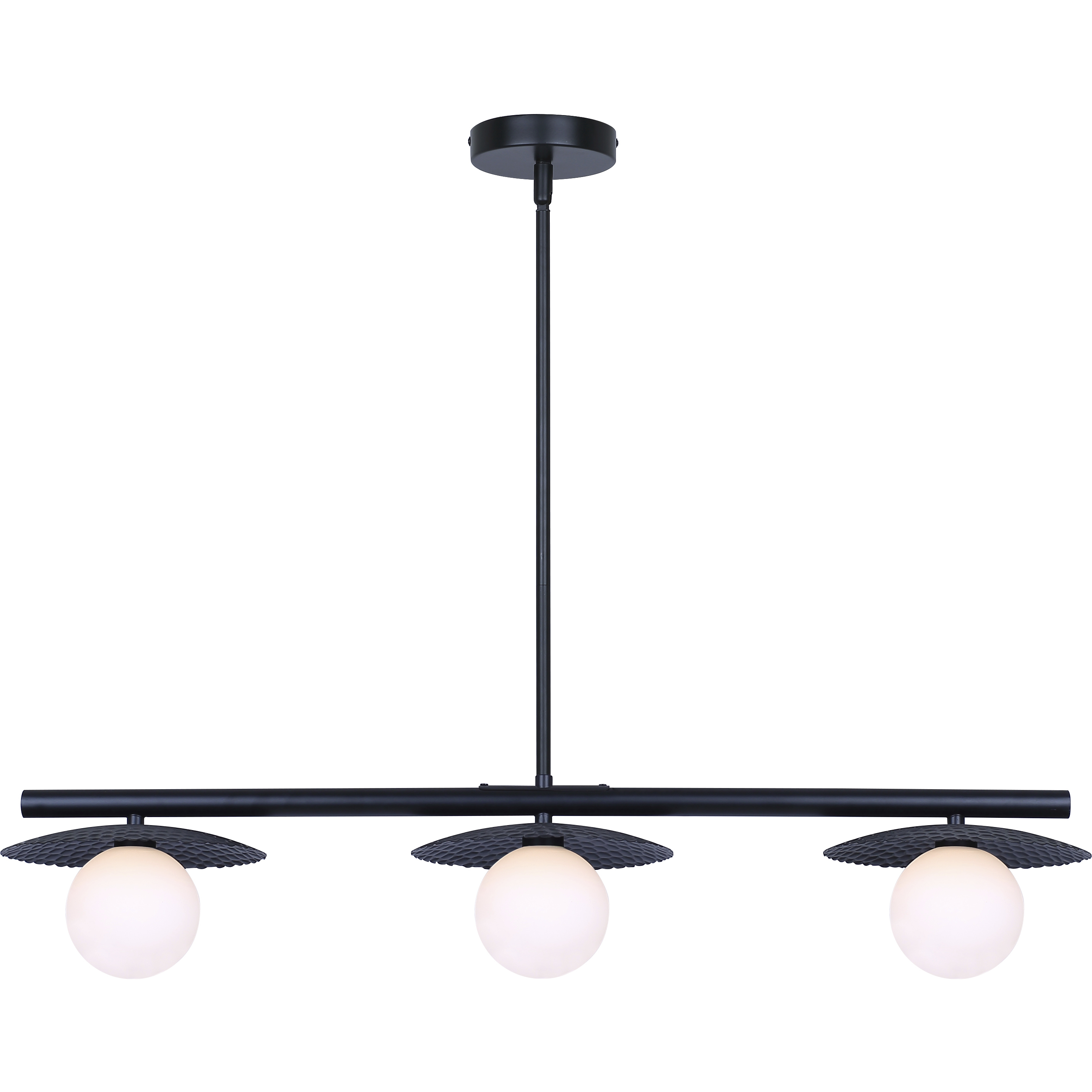 Mierka 3 Light 32.5 inch Black Pendant Ceiling Light