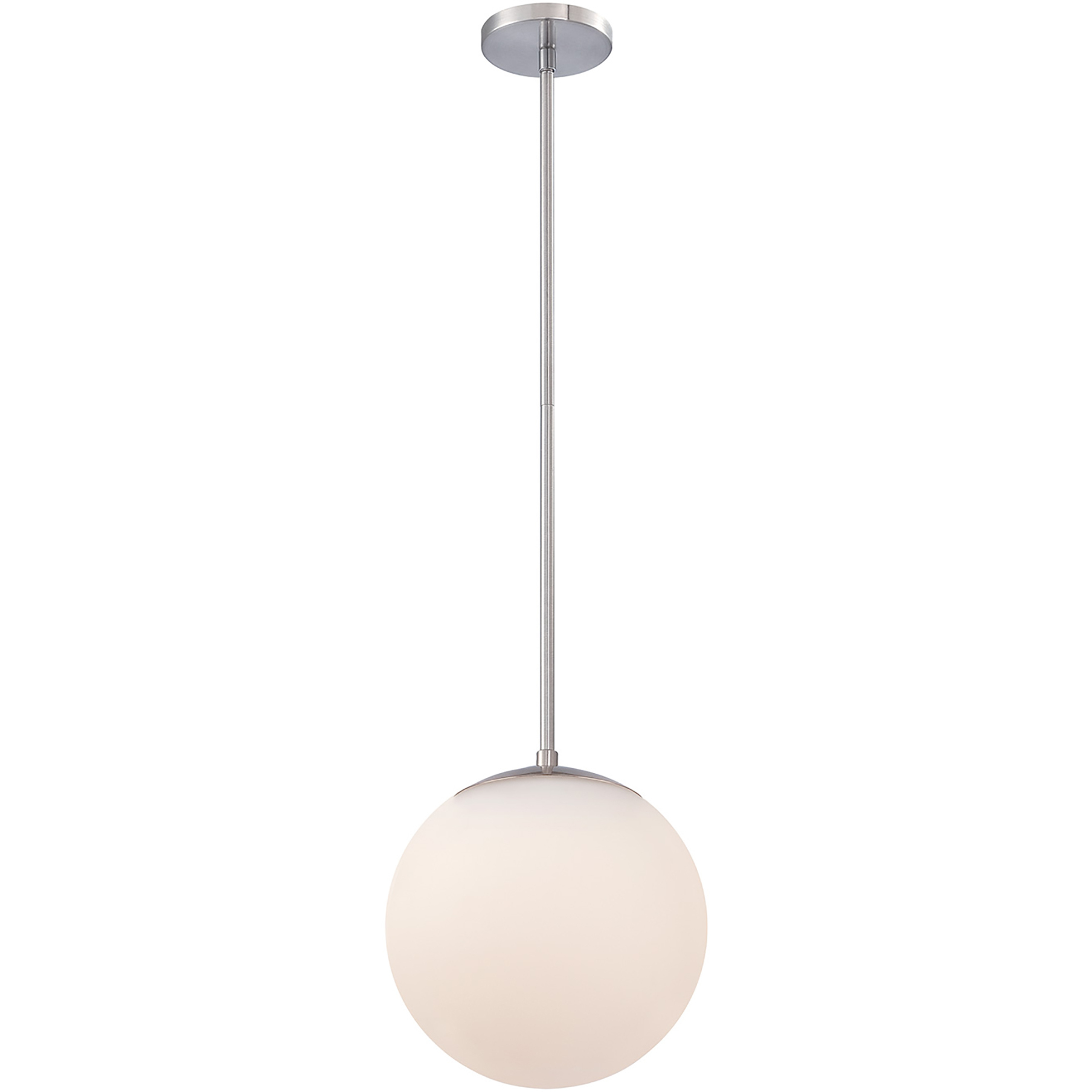 Niveous LED 10 inch Brushed Nickel Pendant Ceiling Light in 2700K, dweLED