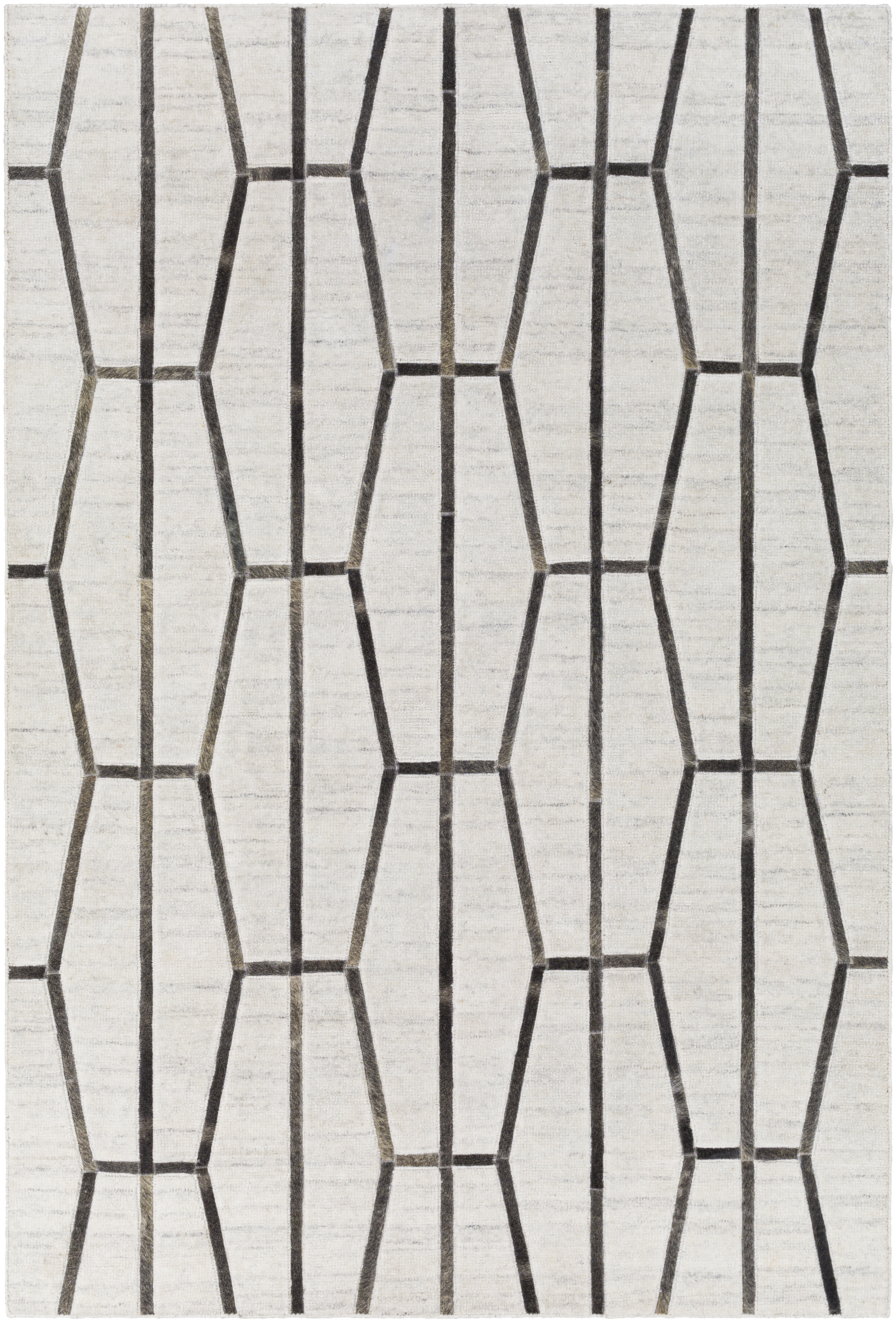 Eloquent 36 X 24 inch Light Gray Rug in 2 x 3, Rectangle