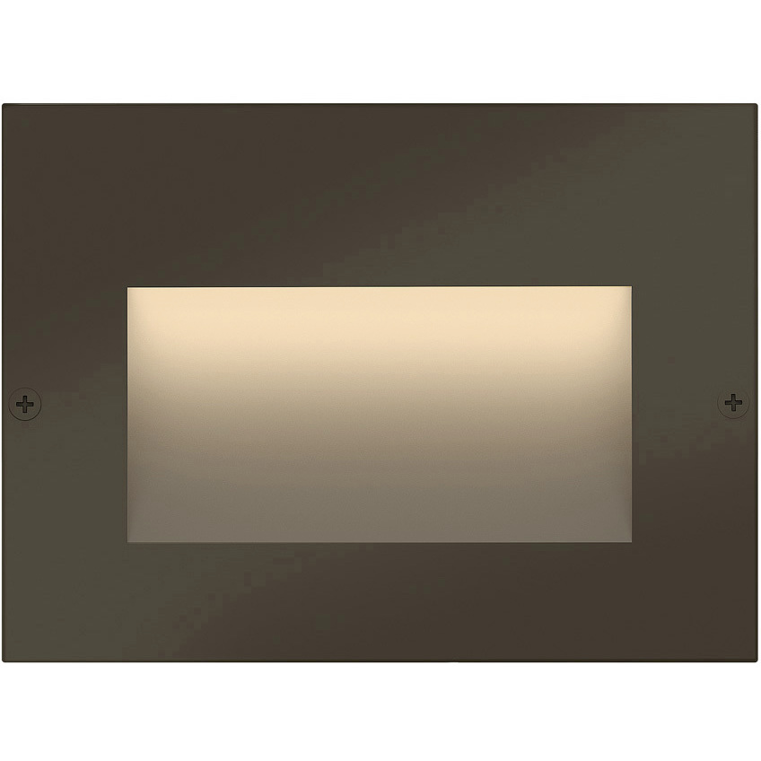 Taper 12v 1.90 watt Bronze Landscape Step Light, Horizontal