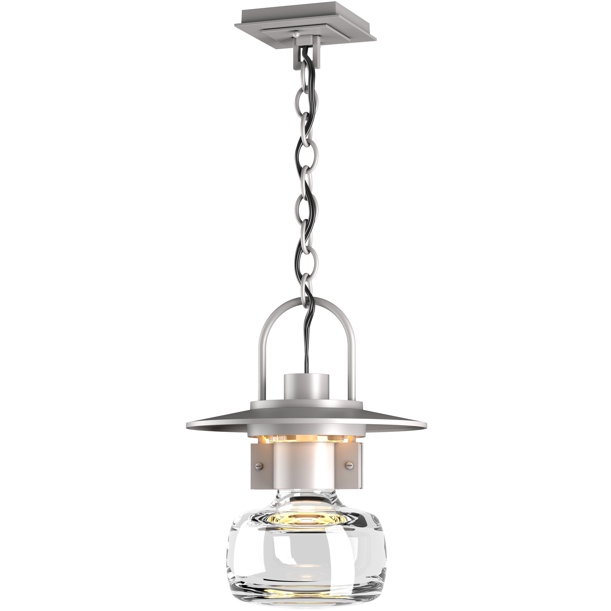 Mason 1 Light 11.3 inch Coastal Burnished Steel Outdoor Ceiling Fixture, Large