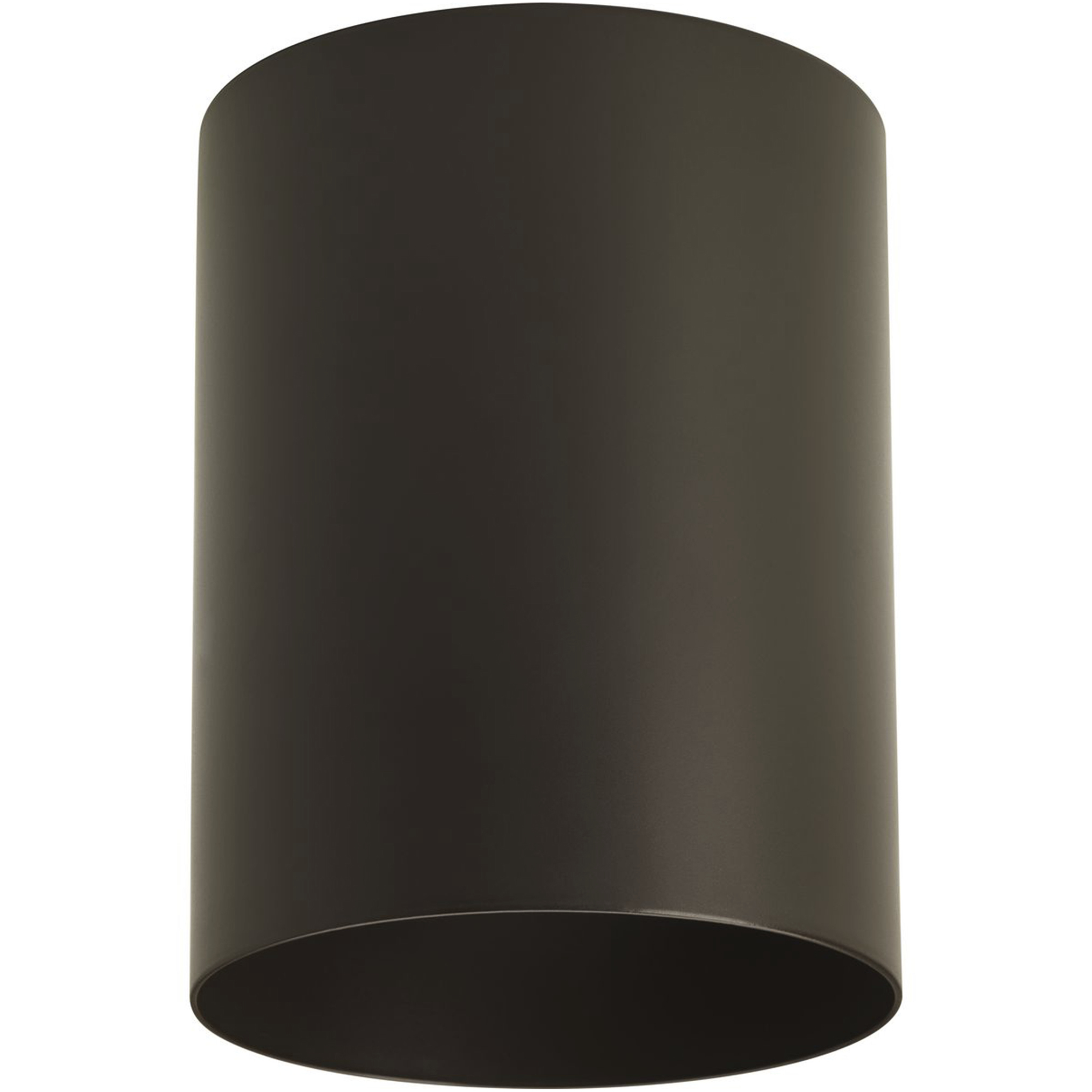 Cylinder 1 Light 5 inch Antique Bronze Outdoor Ceiling Mount Cylinder in Standard Lamping