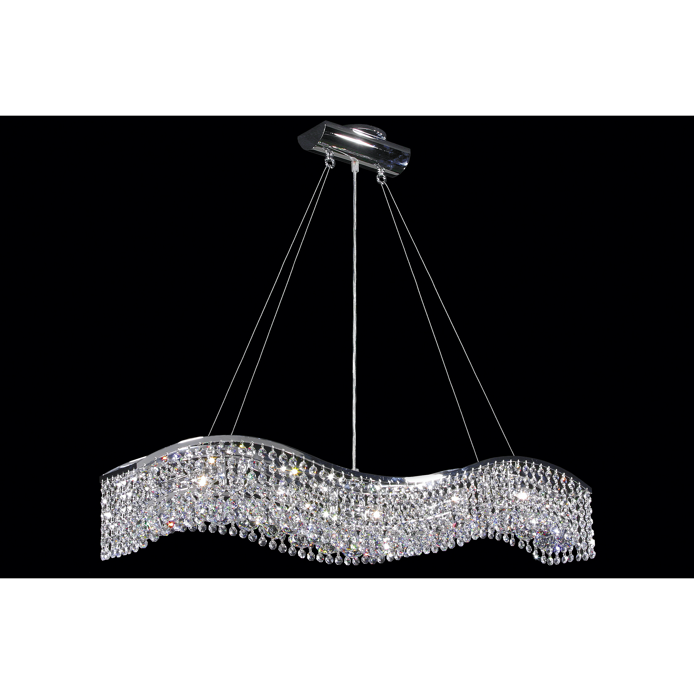 Fashionable Broadway 5 Light 5 inch Silver Chandelier Ceiling Light
