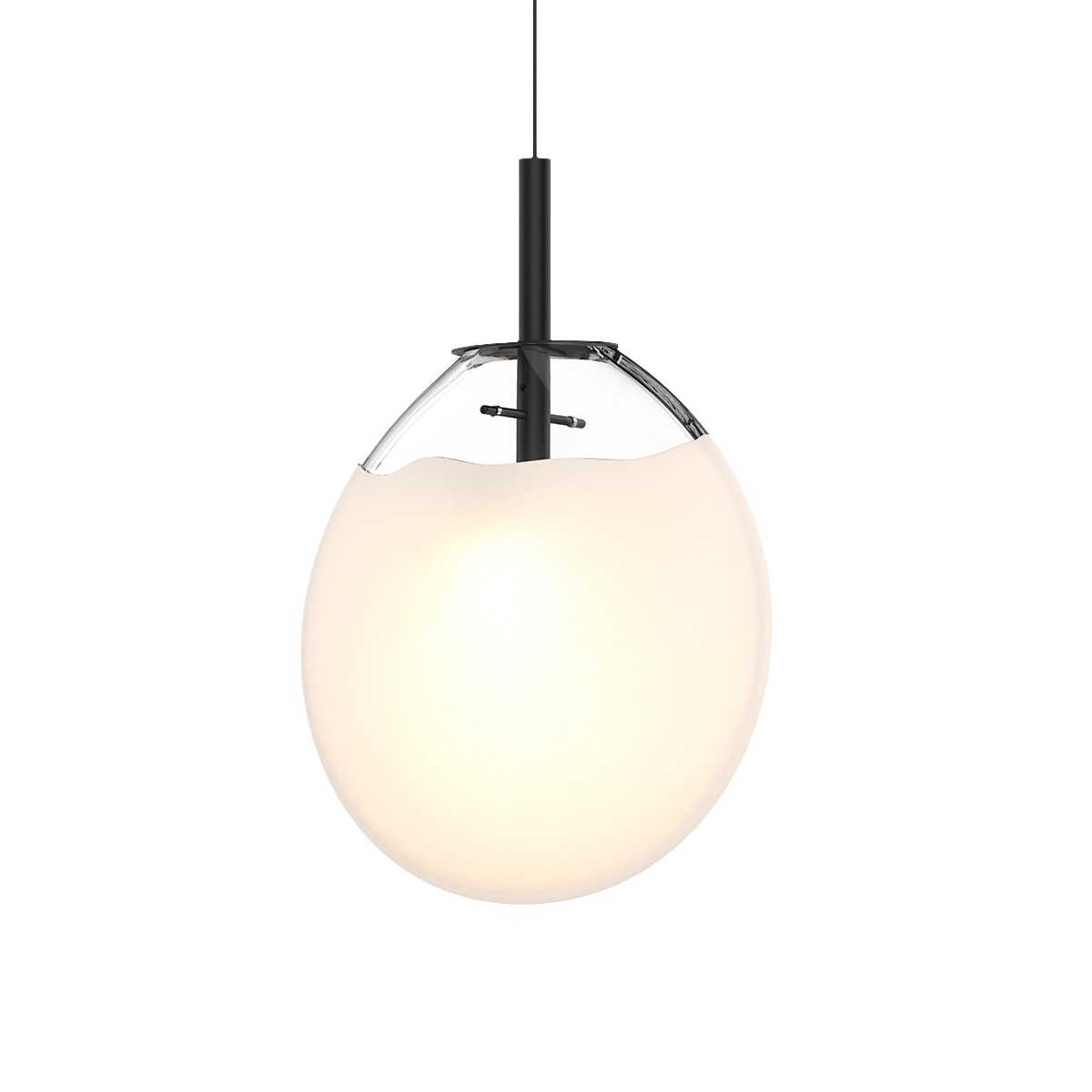 Cantina 12 inch Satin Black Pendant Ceiling Light