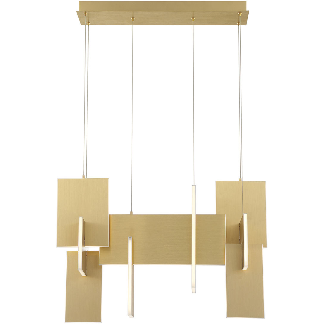 Coburg LED 14 inch Gold Chandelier Ceiling Light