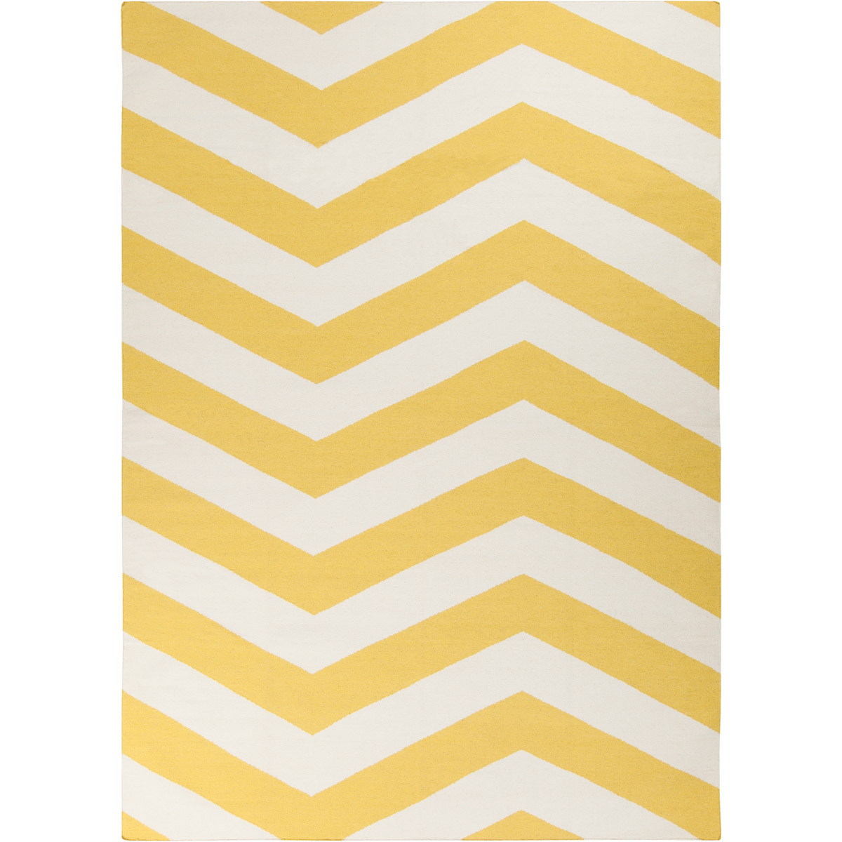 Frontier 132 X 96 inch Saffron, White Rug