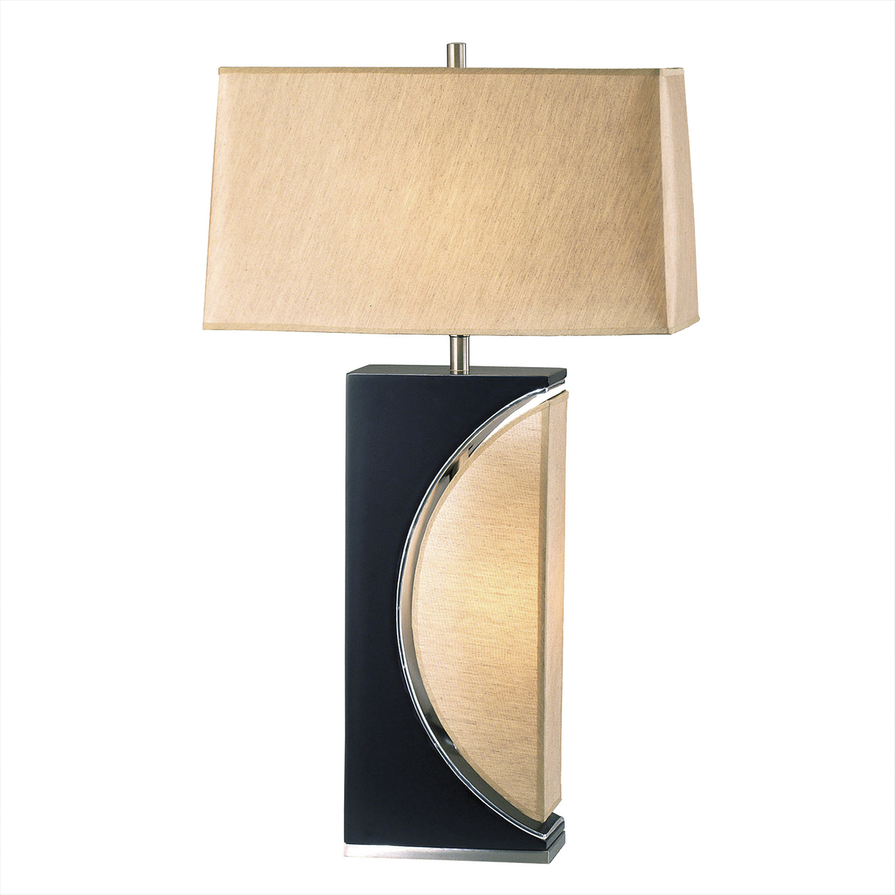Half moon lamp table deals