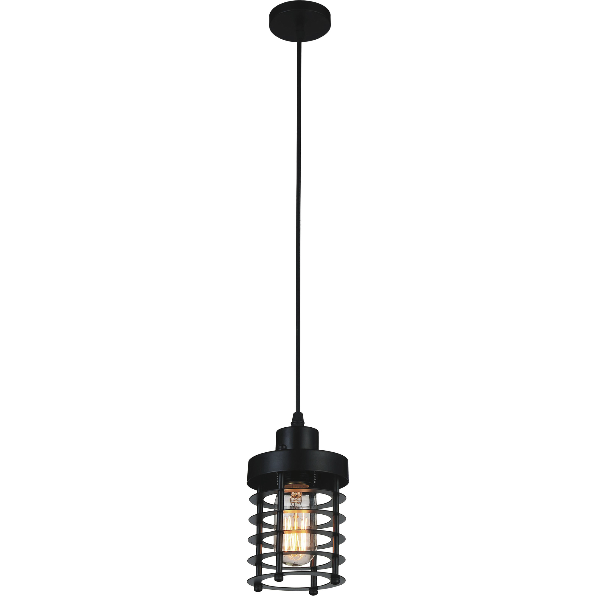 Bray 1 Light 4 inch Black Down Mini Pendant Ceiling Light