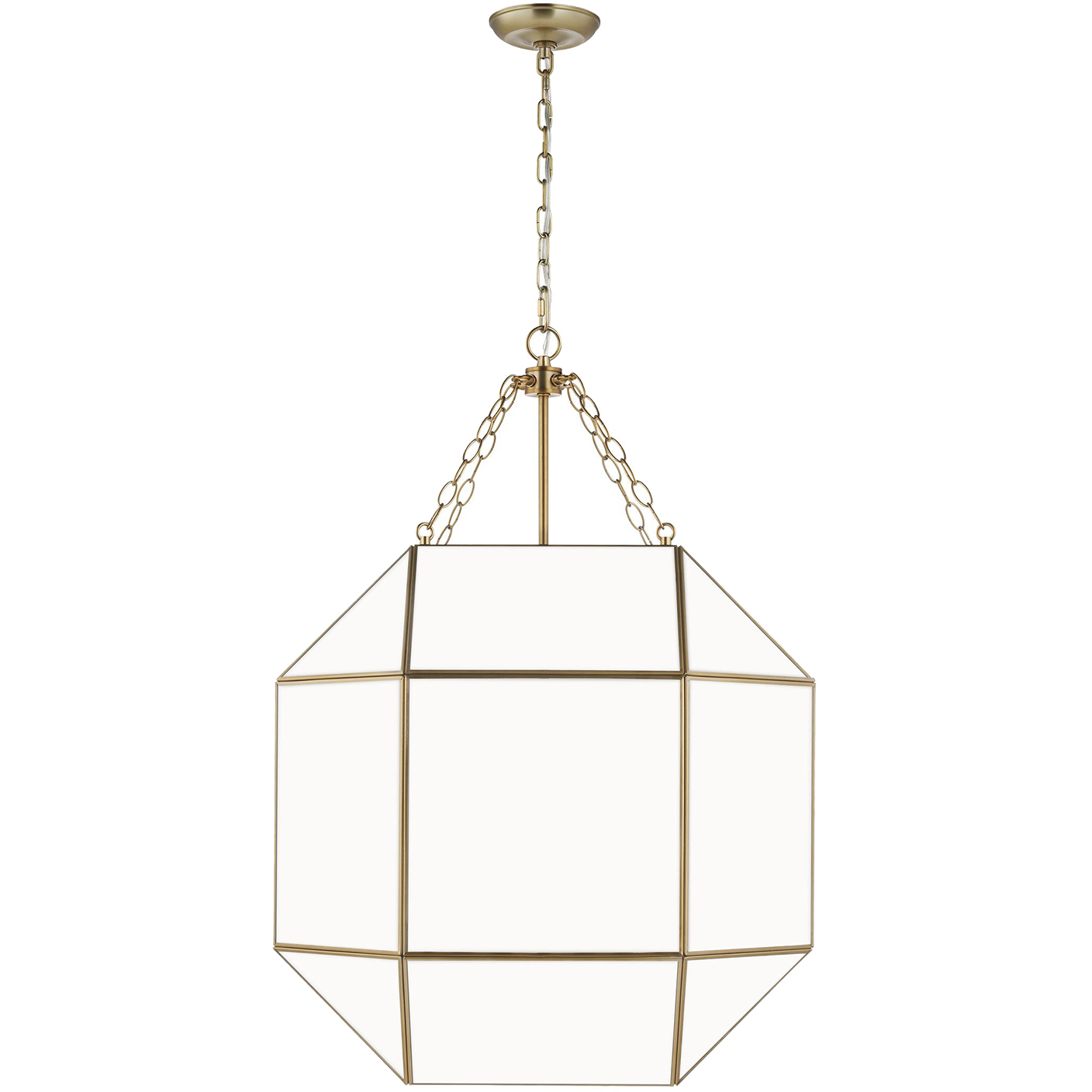 Suzanne Kasler Morrison 4 Light 23.25 inch Satin Brass Pendant Ceiling Light