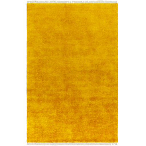 Evergreen 90 X 60 inch Tangerine/Amber Handmade Rug in 5 x 7.5