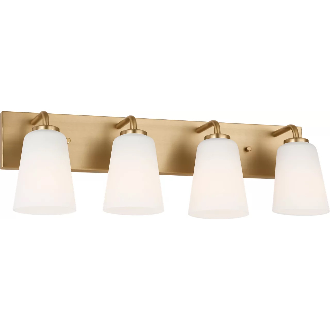 Miles 4 Light 25 inch Satin Brass Vanity Light Wall Light, Extra Large