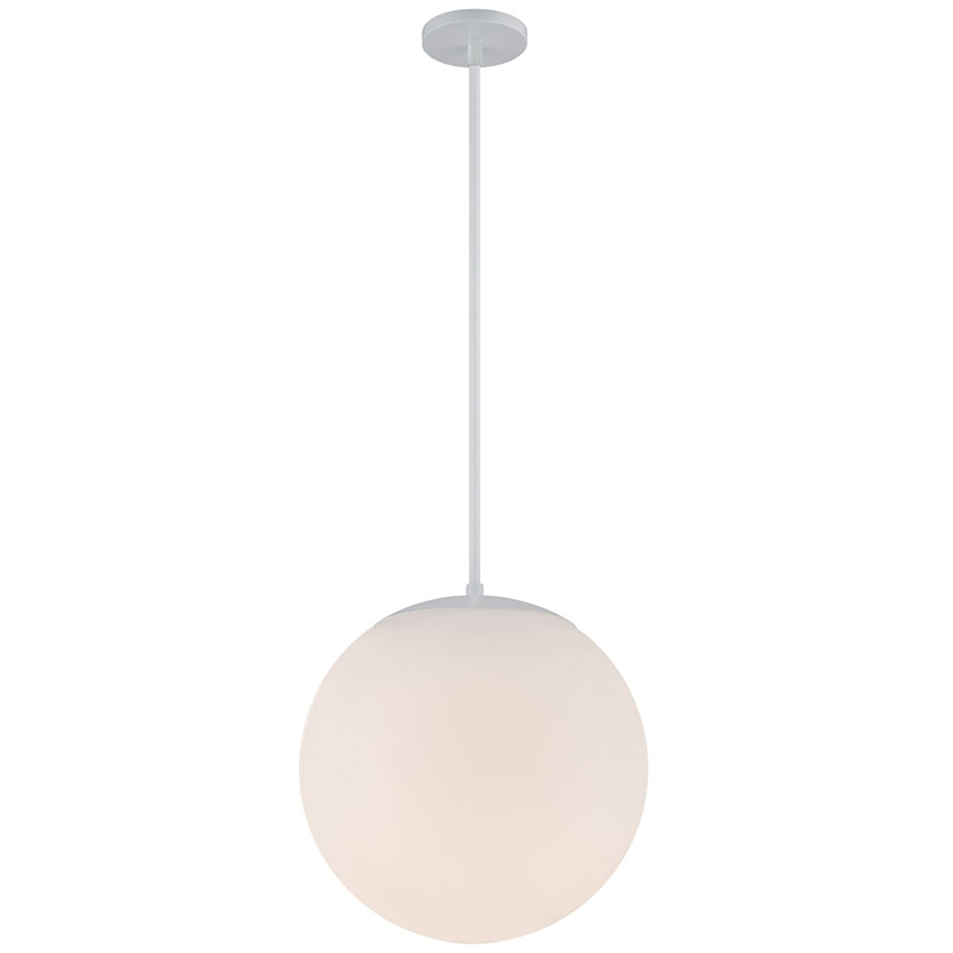 Niveous LED 13.75 inch White Pendant Ceiling Light in 3000K, dweLED