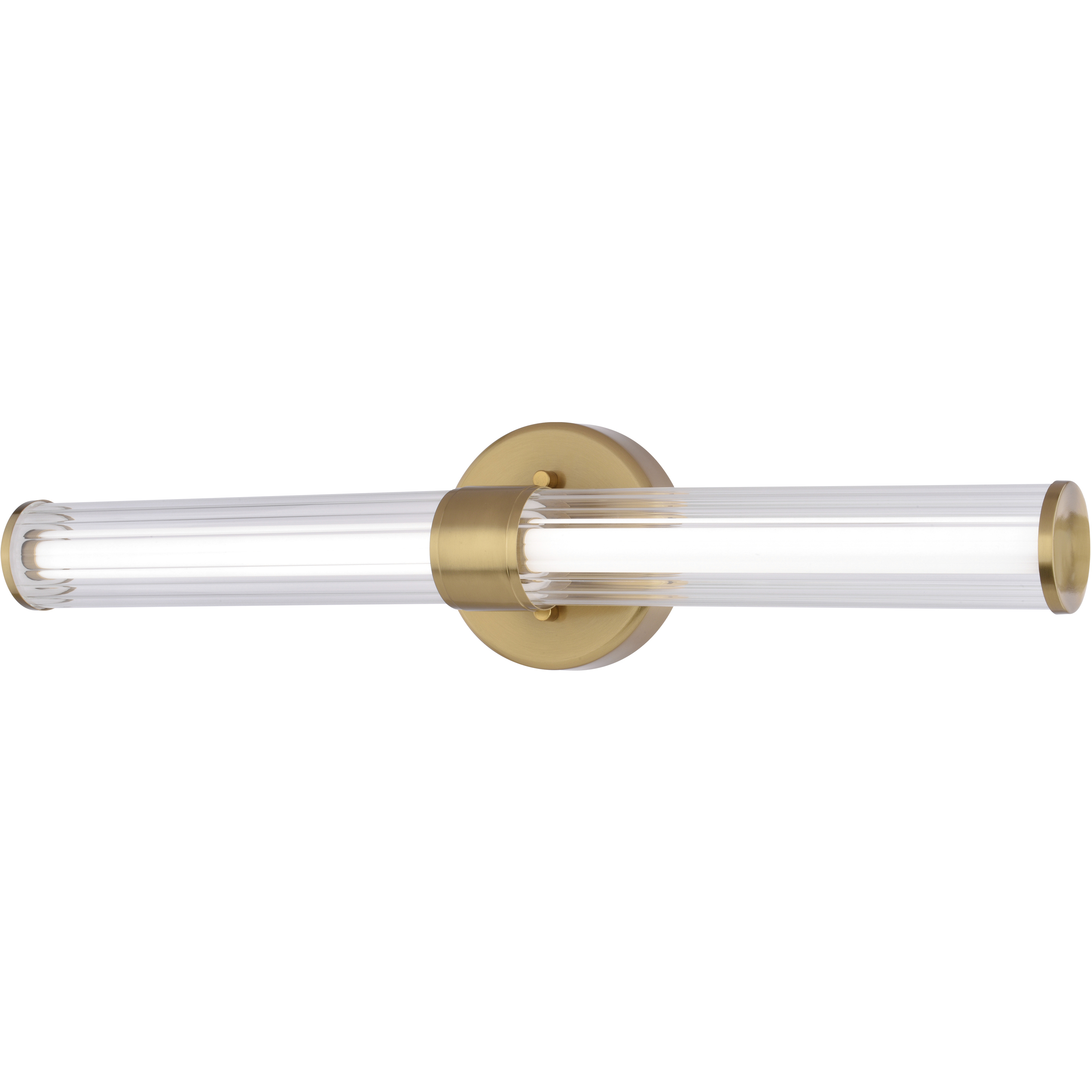 Division 1 Light 24 inch Bright Gold Bathroom Light Wall Light