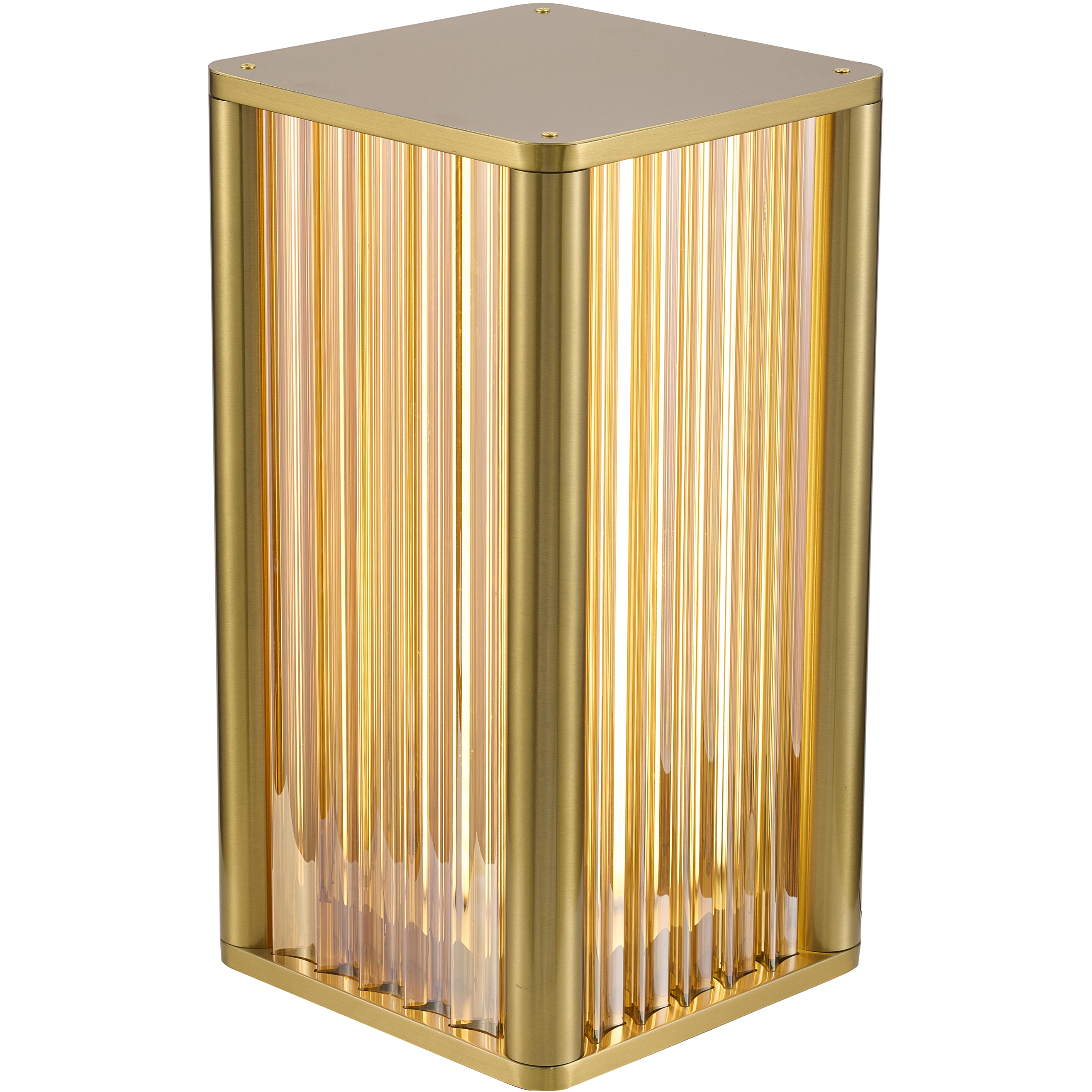 Canada 18 inch 8 watt Satin Brass Table Lamp Portable Light